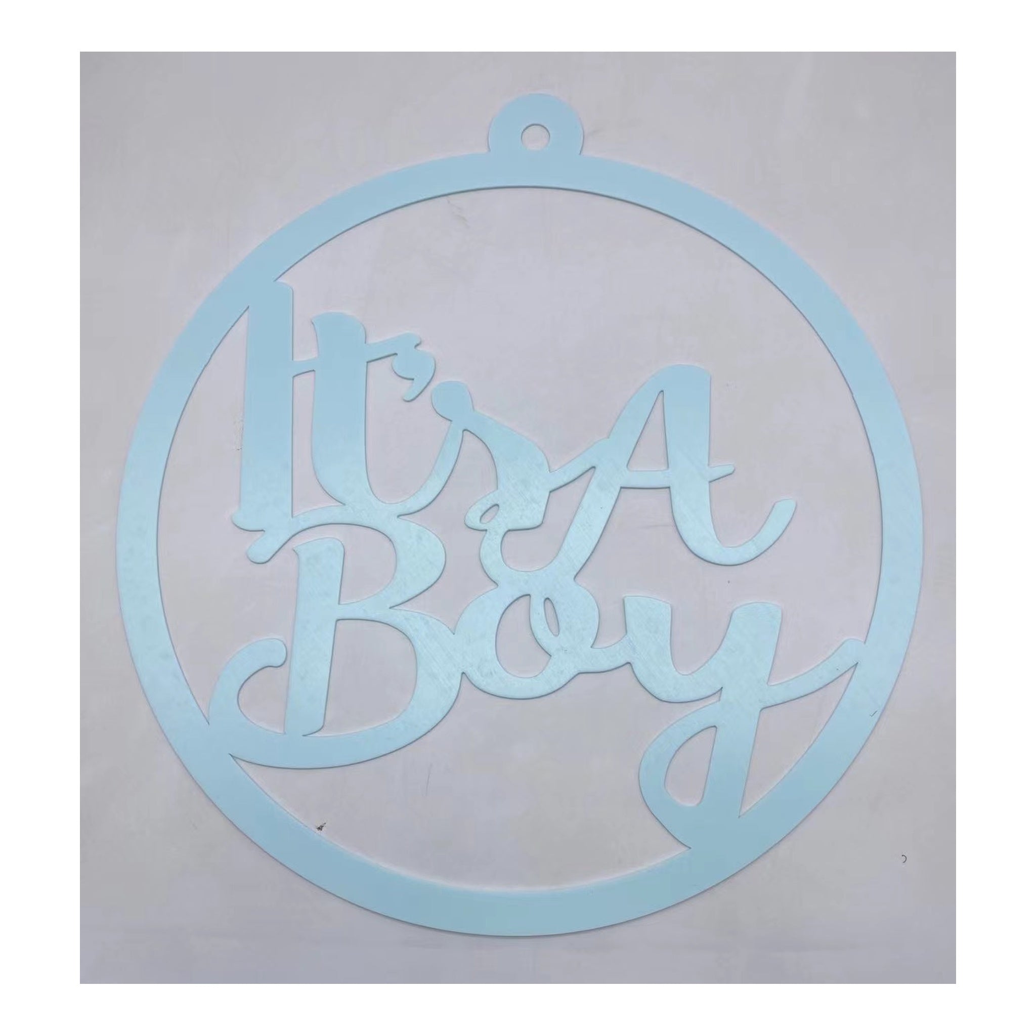 Acrylic Round Sign It'S A Boy