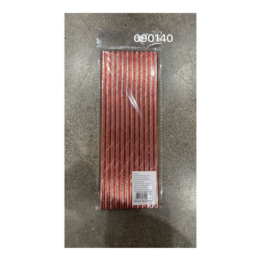 (c) Paper Straws Rose Gold 12ct