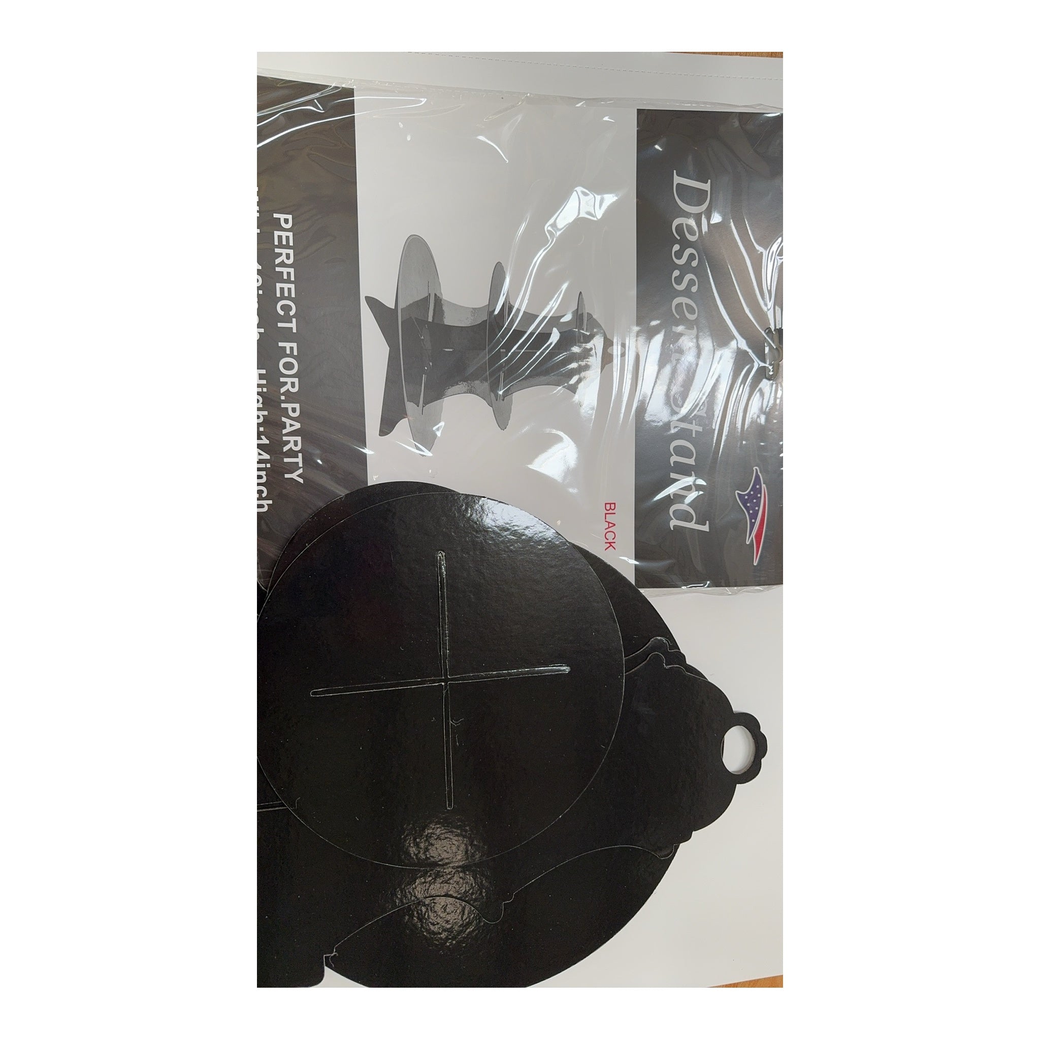 3 Layers Dessert Stand Black 48Set/Cs