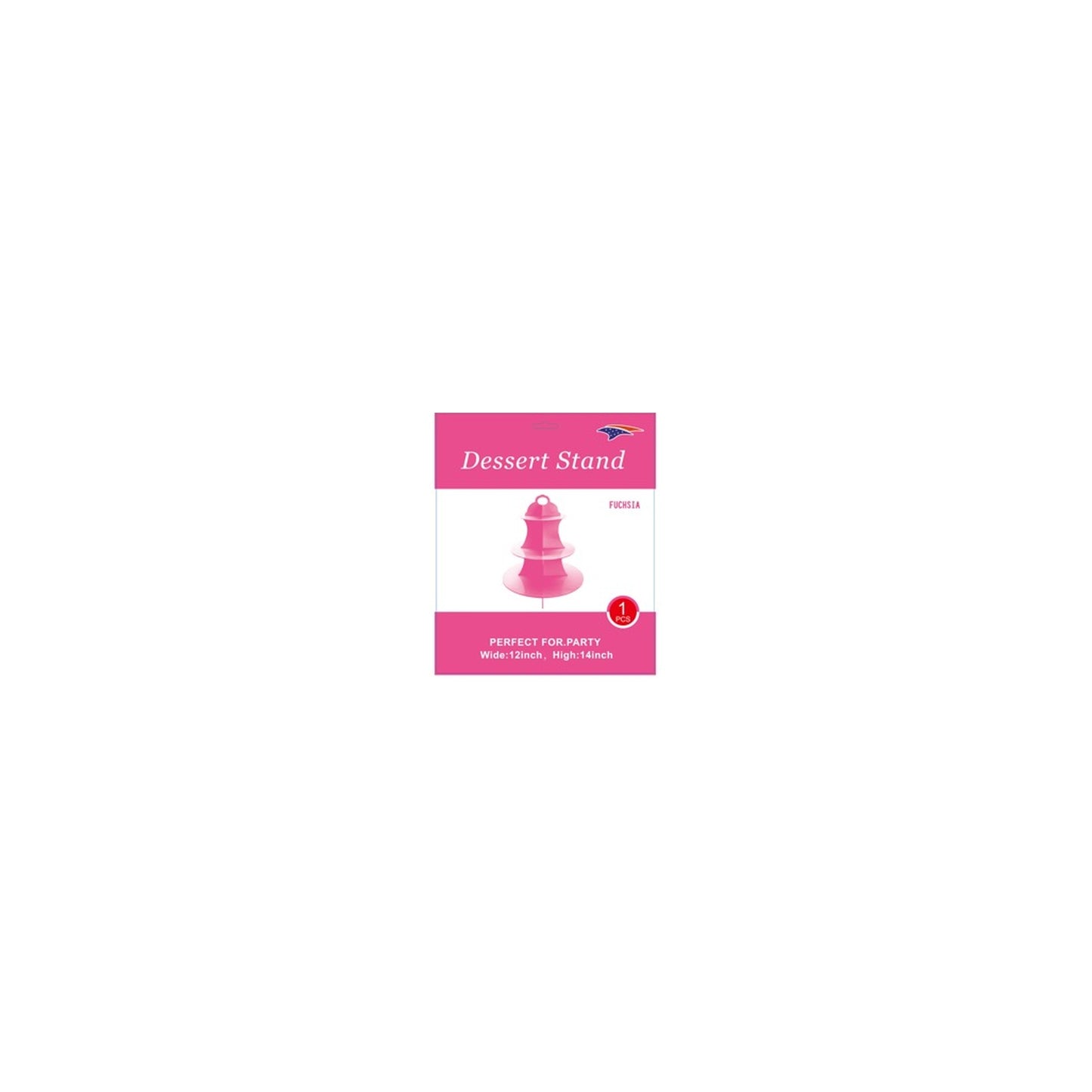 Dessert Stand Fuchsia 48Set/Cs