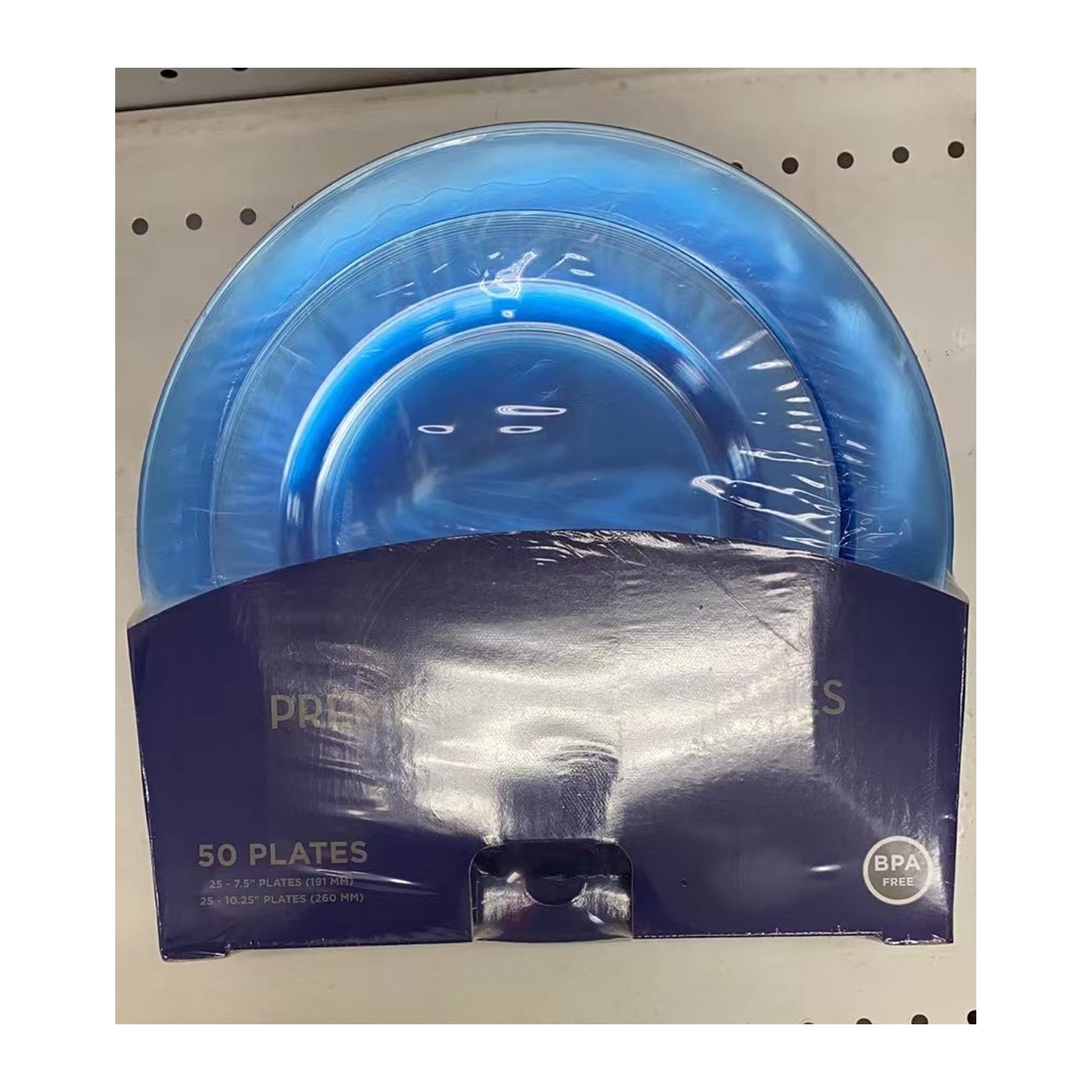50 ct Plates L/Bl 8Pk/Cs,