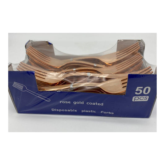 50 ct Forks Rose Gold 24Pk/Cs,