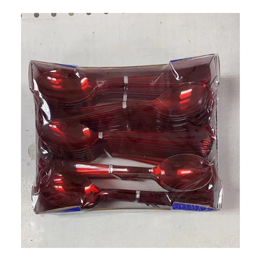50 ct Spoons Red 24Pk/Cs,