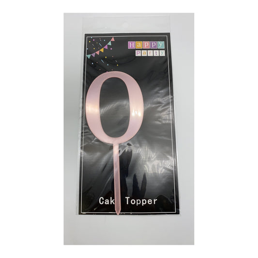 Cake Topper R/Gold #0 , Inner 20 pcs