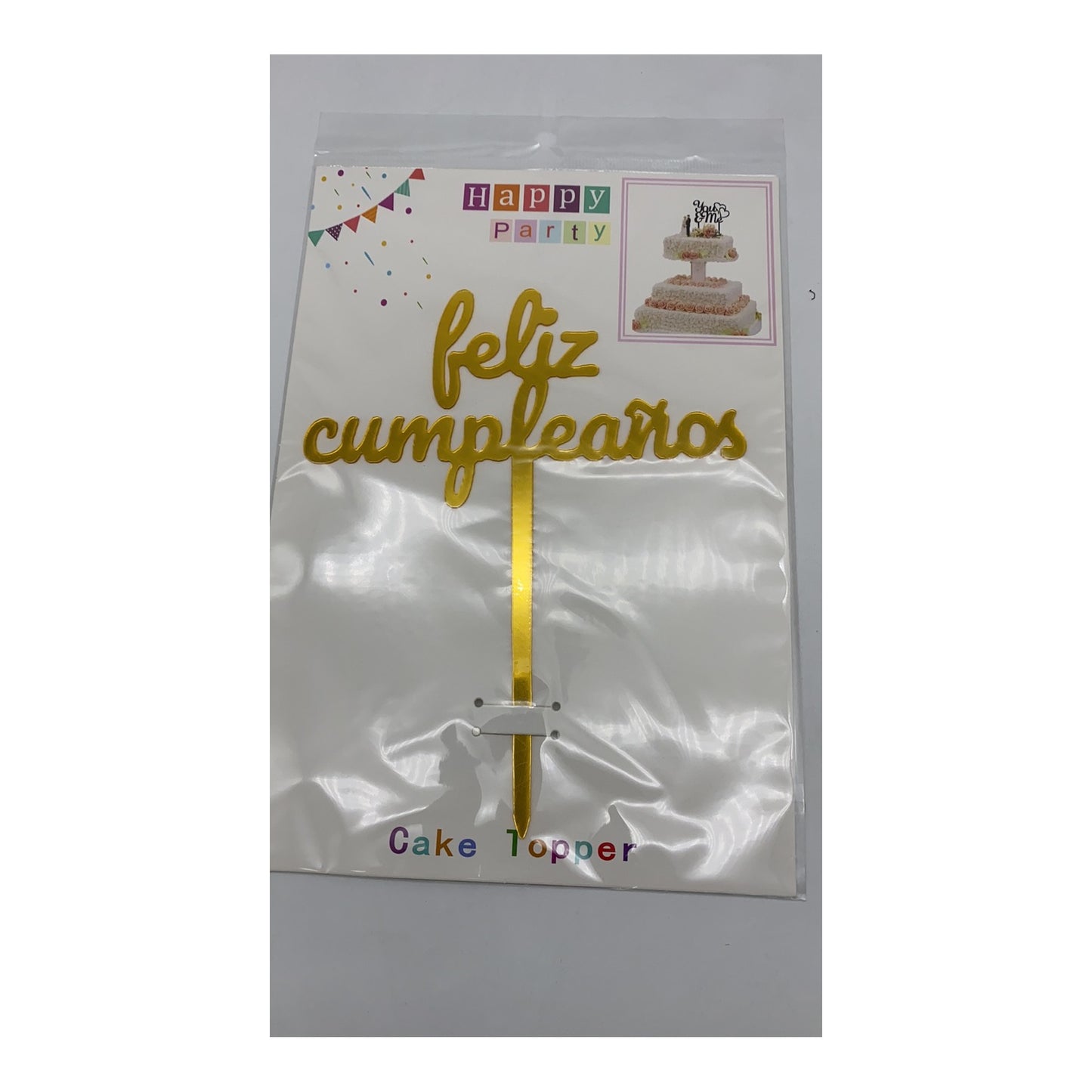 Topper F/Cumpleaños Gold 20 Inner