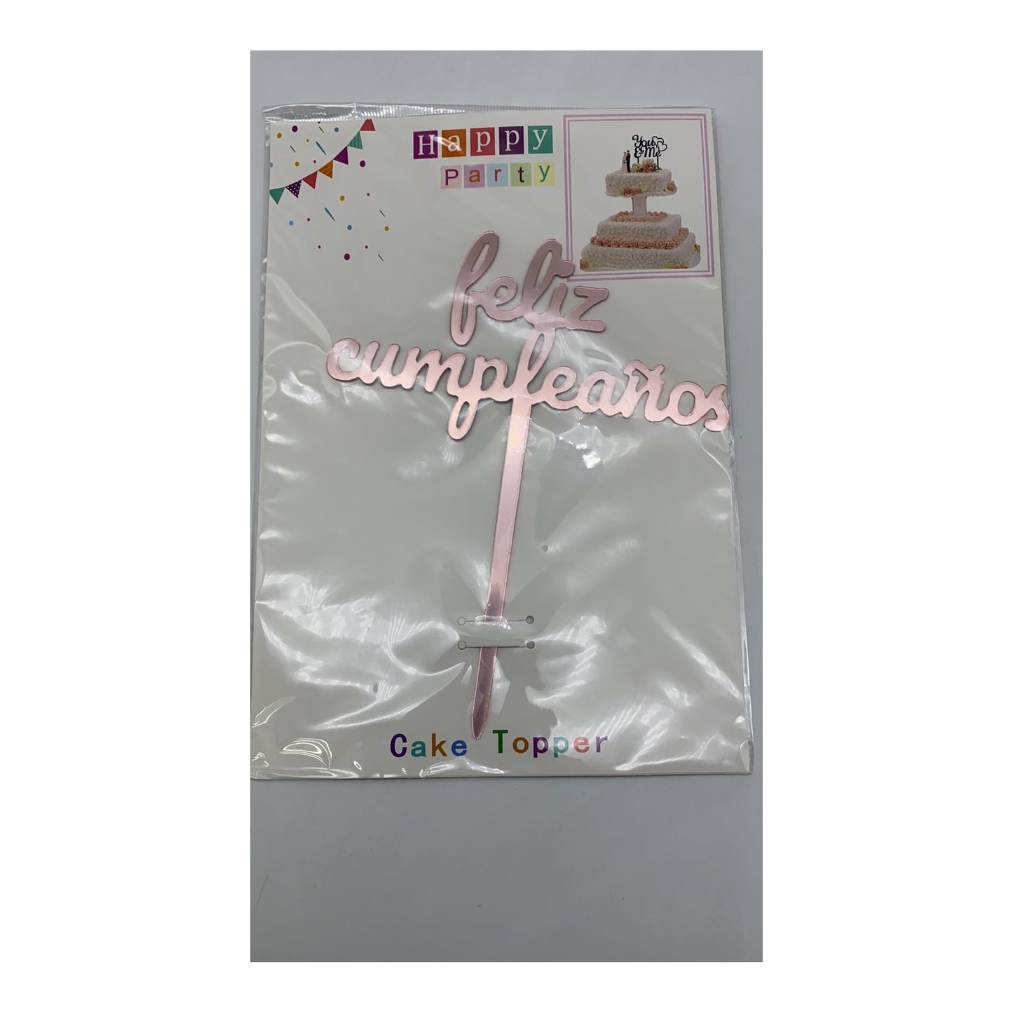 Topper F/Cumpleaños R/Gold 20 Inner