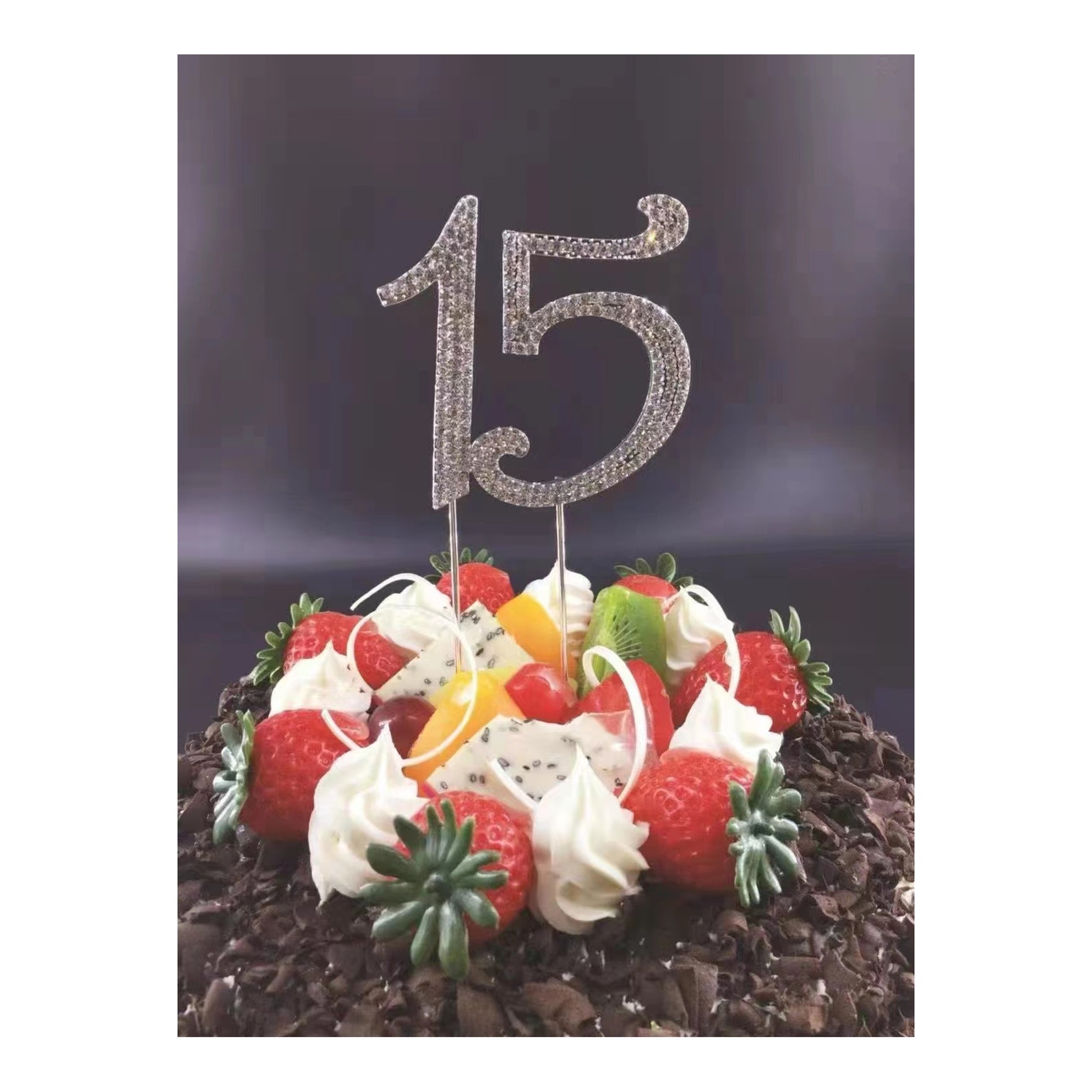 15 Gem Cake Topper 300/Case\Ninner 12/Pc