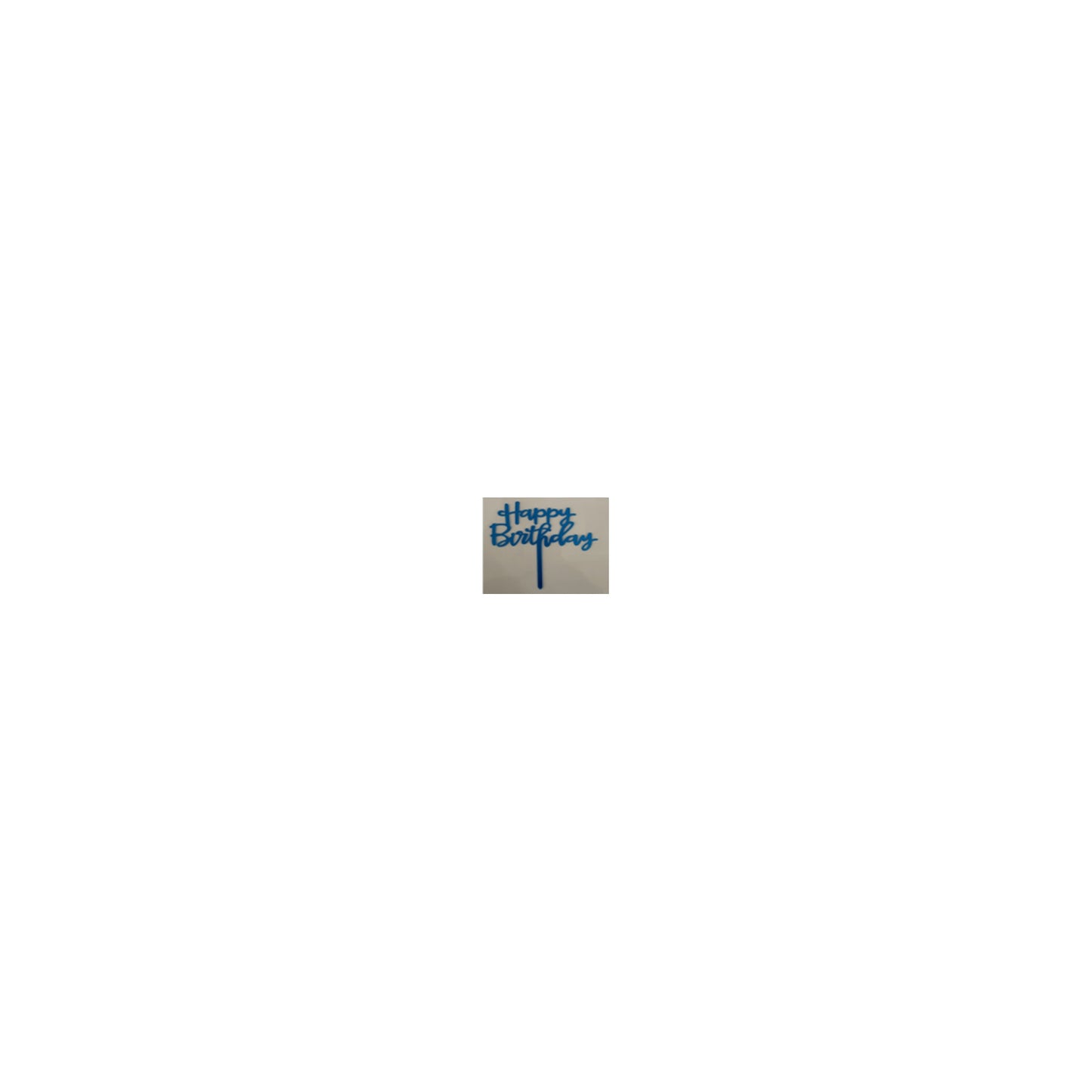 Happy Birthday Cake Topper Blue 12 Inner