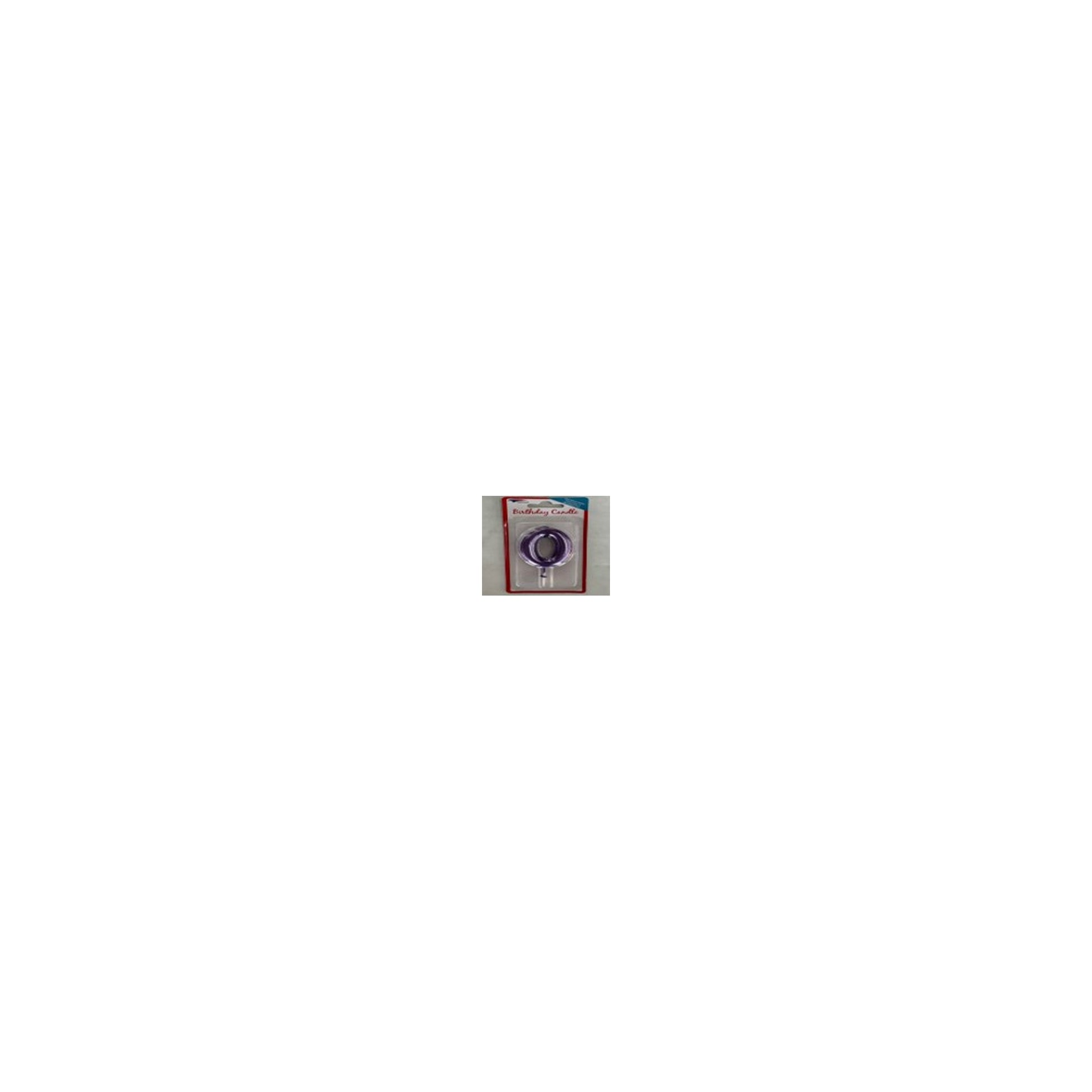Number Candle Purple 0