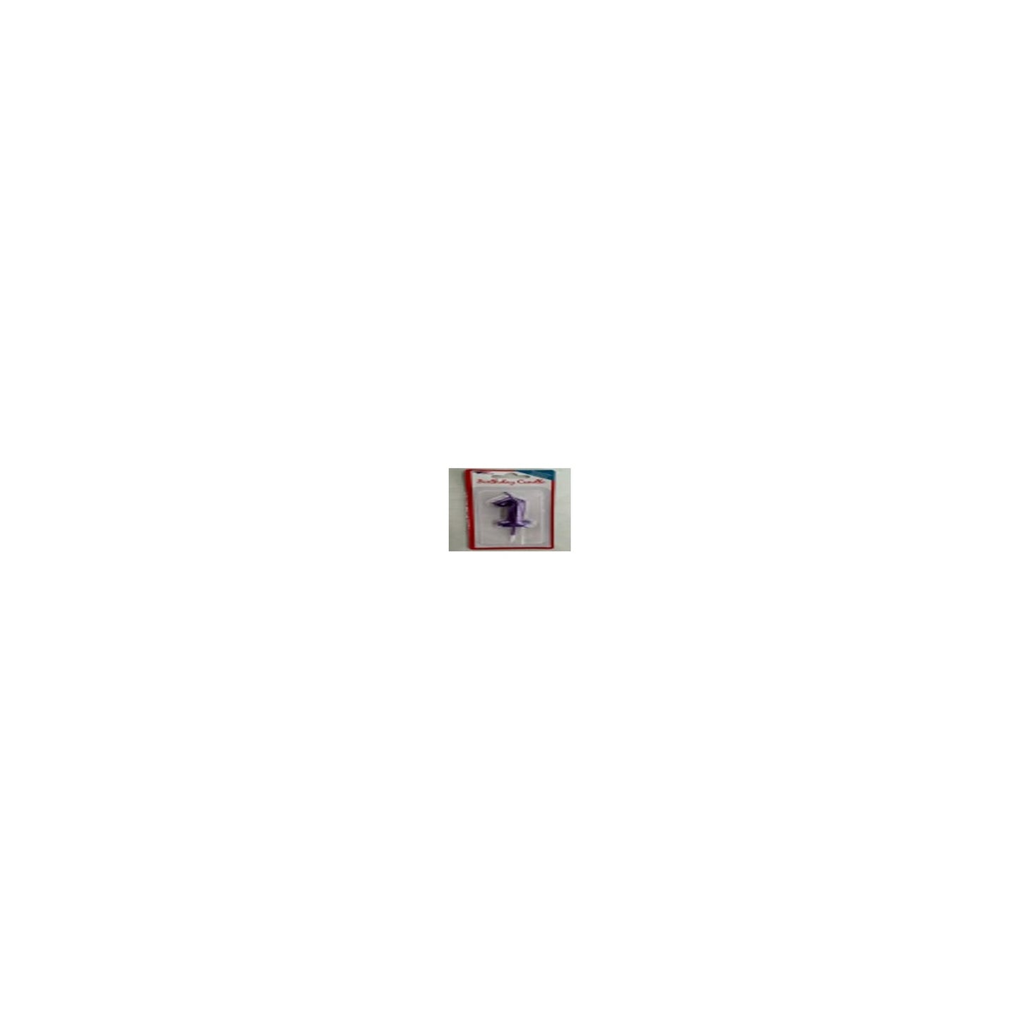 Number Candle Purple 1