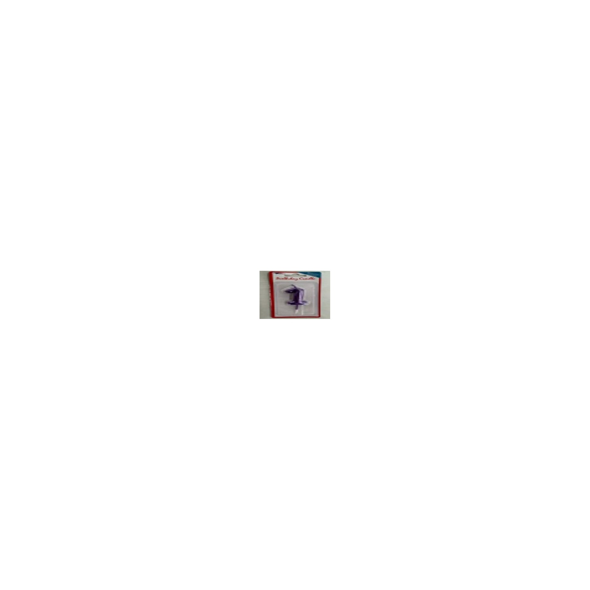 Number Candle Purple 1