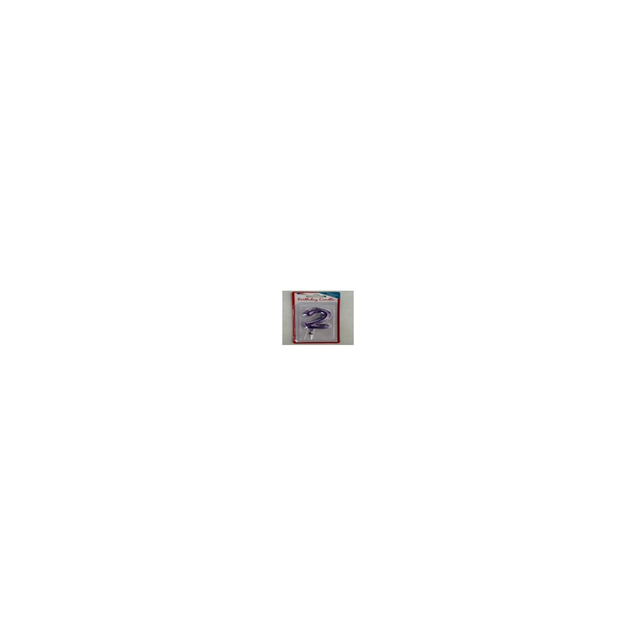 Number Candle Purple 2