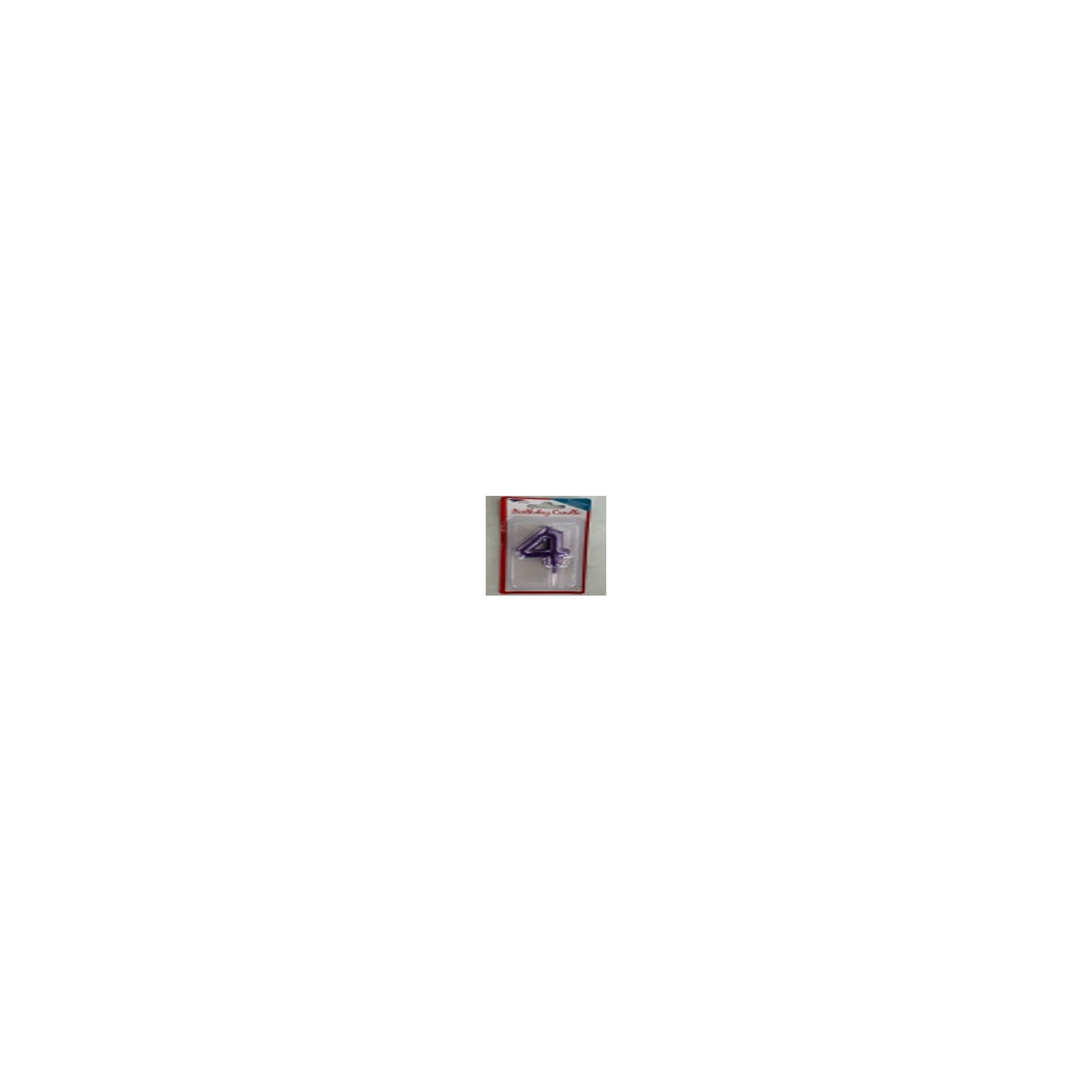 Number Candle Purple 4