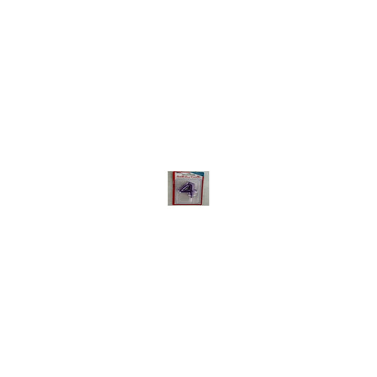 Number Candle Purple 4