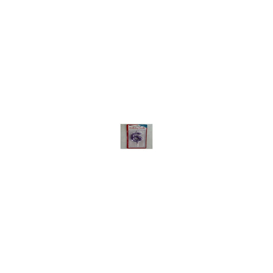 Number Candle Purple 6