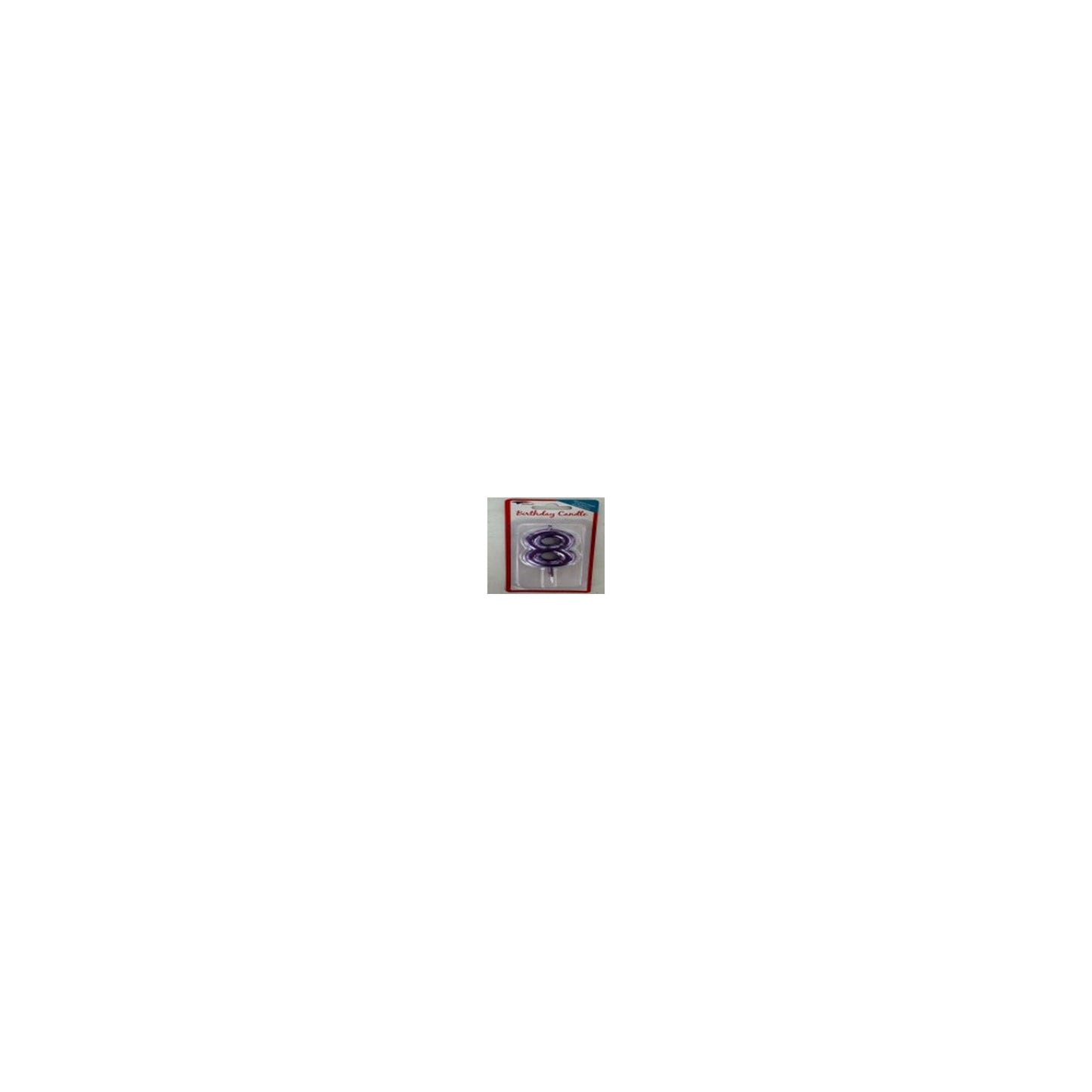 Number Candle Purple 8