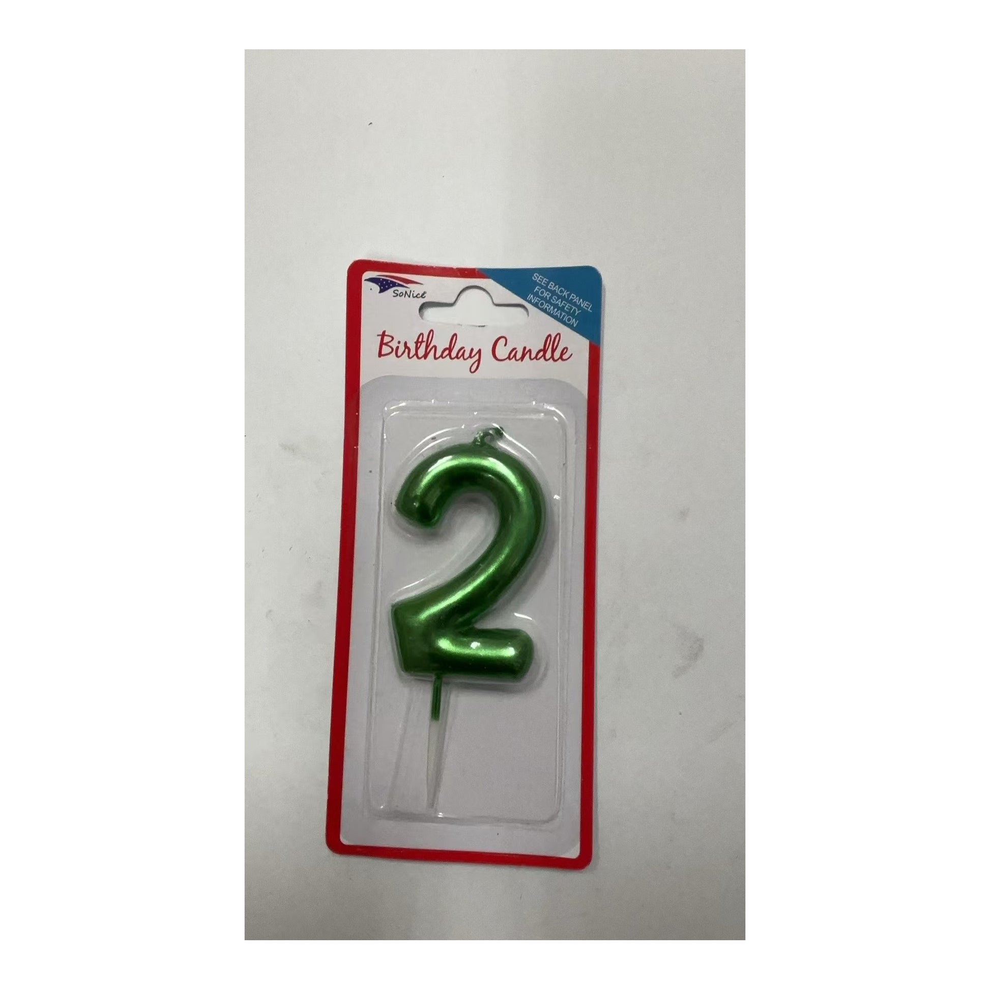 Number Candles 2 Emerald