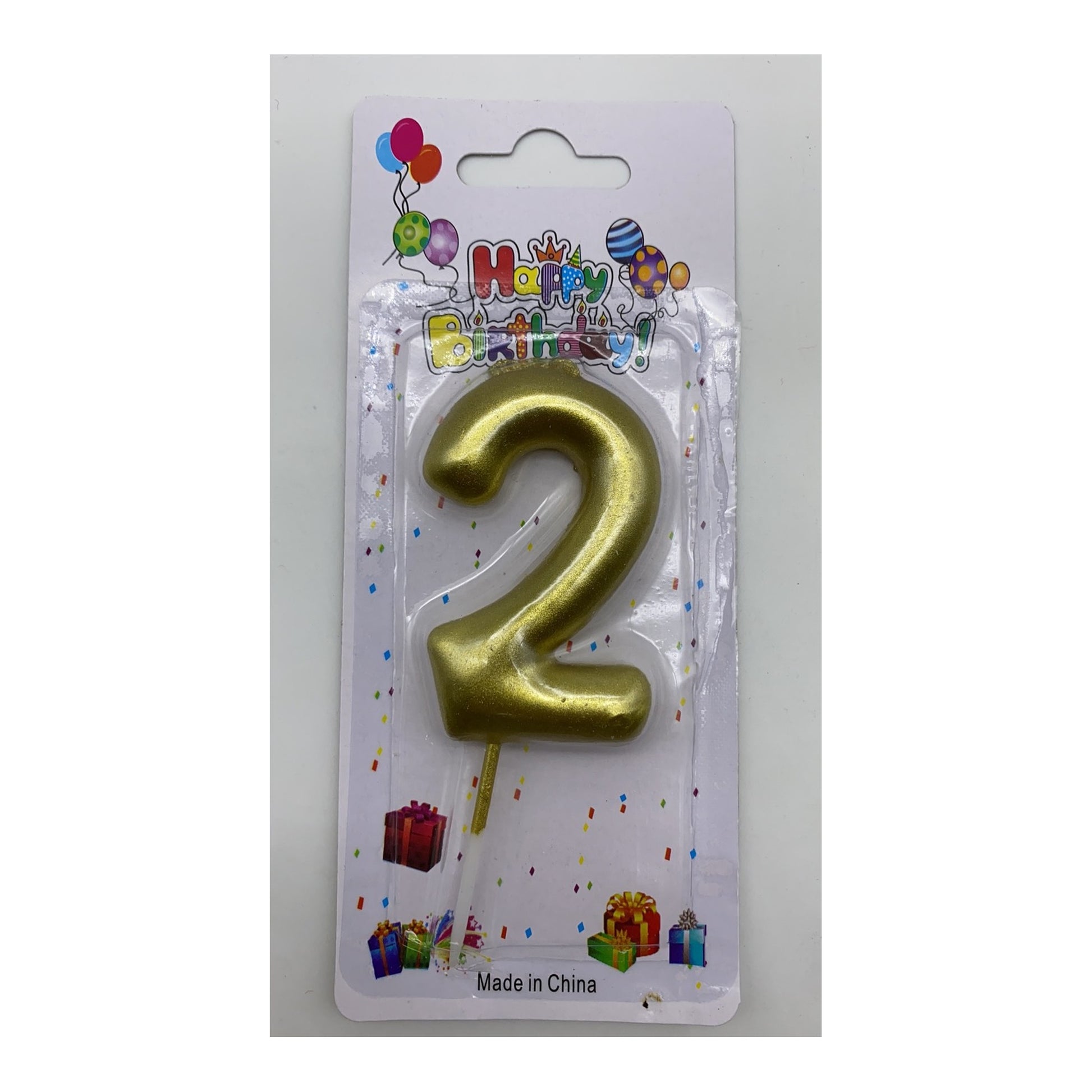 Number Candle Gold 2
