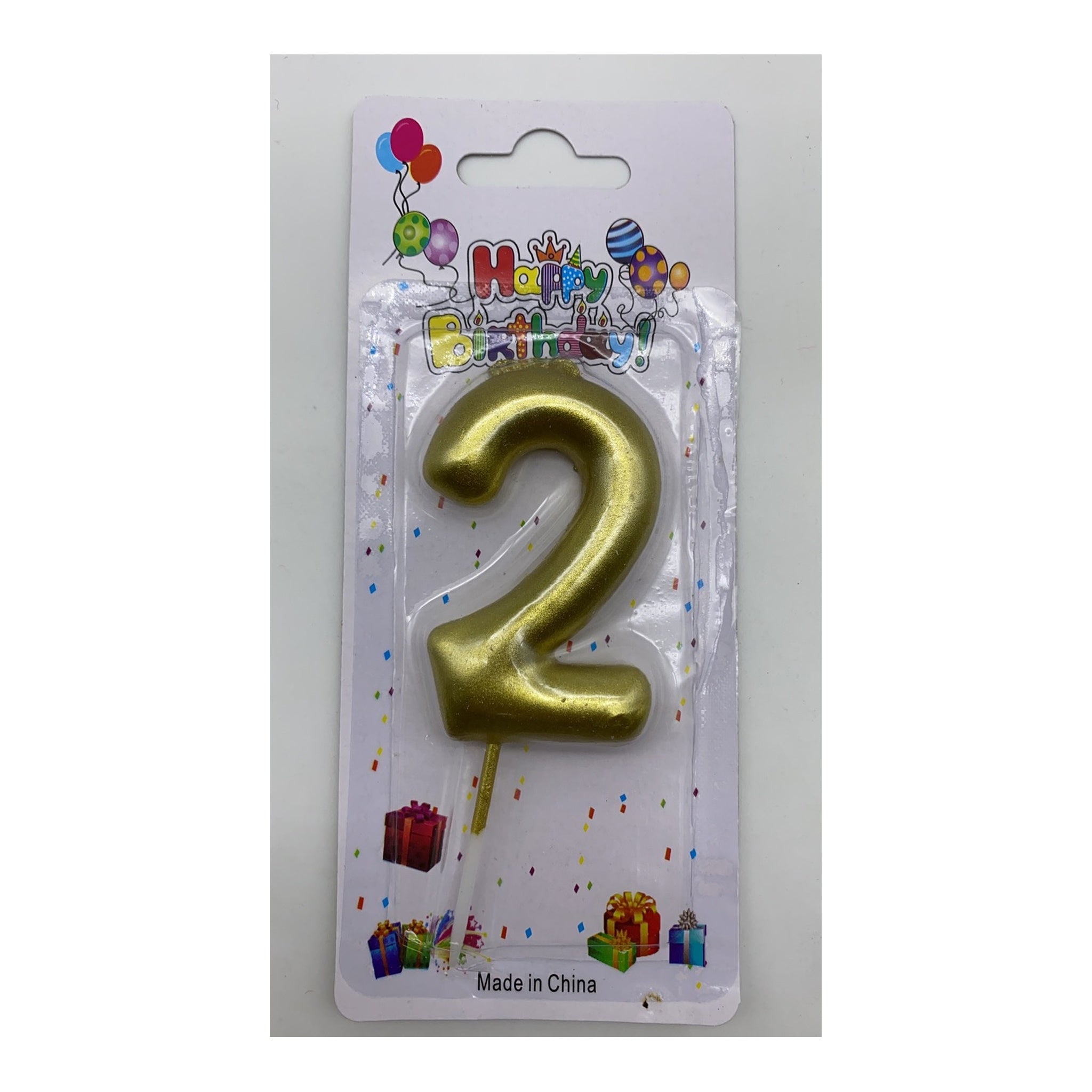 Number Candle Gold 2