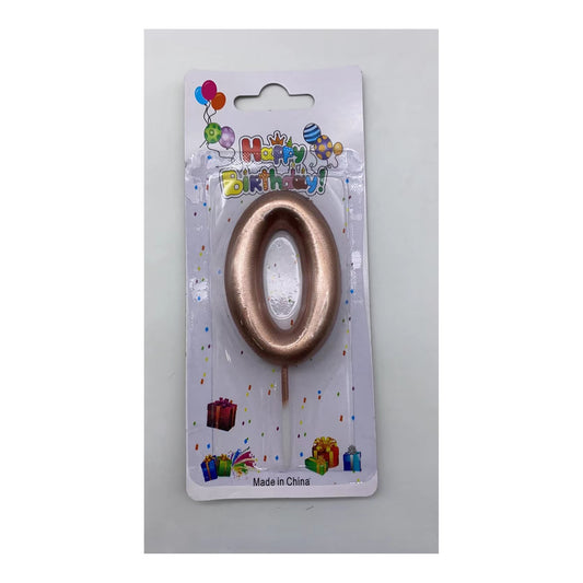 Birthday Candle Rose Gold 0