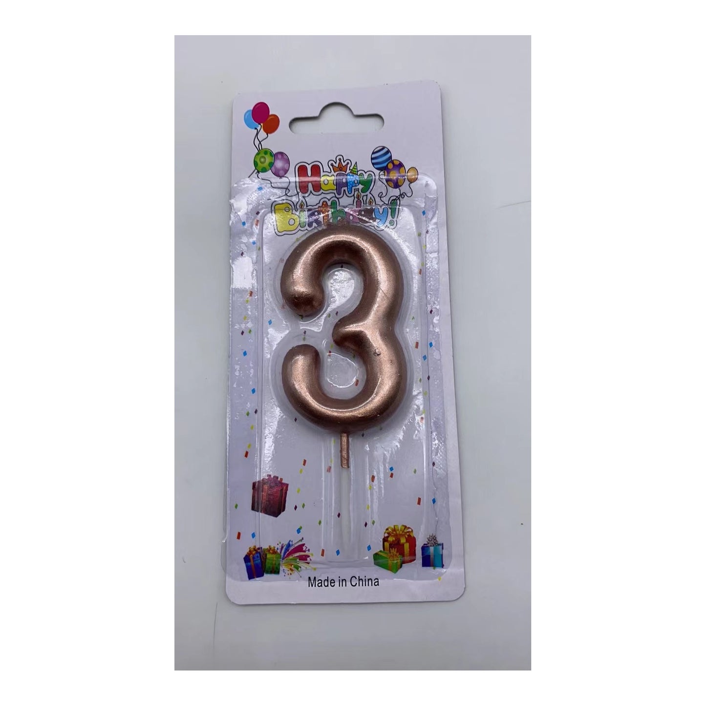Birthday Candle Rose Gold 3