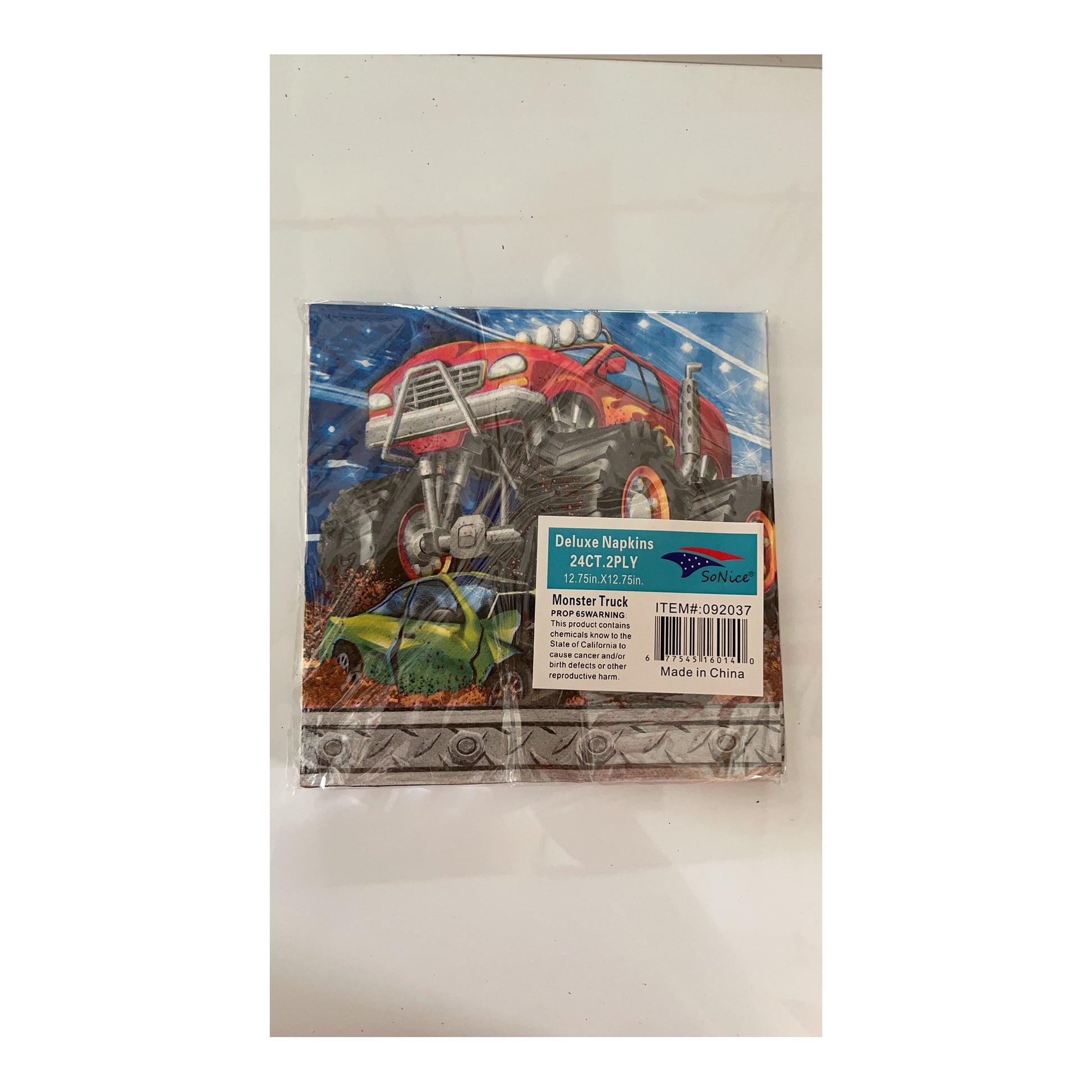 2Ply Npkn 24 ct Monster Trck 24Pk/Cs