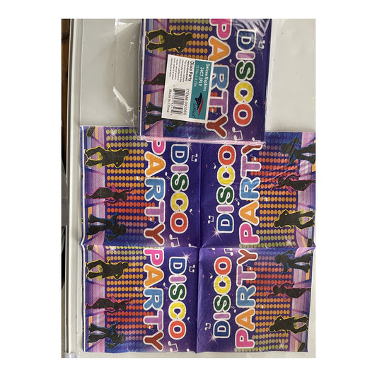 2 Ply Napkin 24 ct Disco 24Pk/Cs