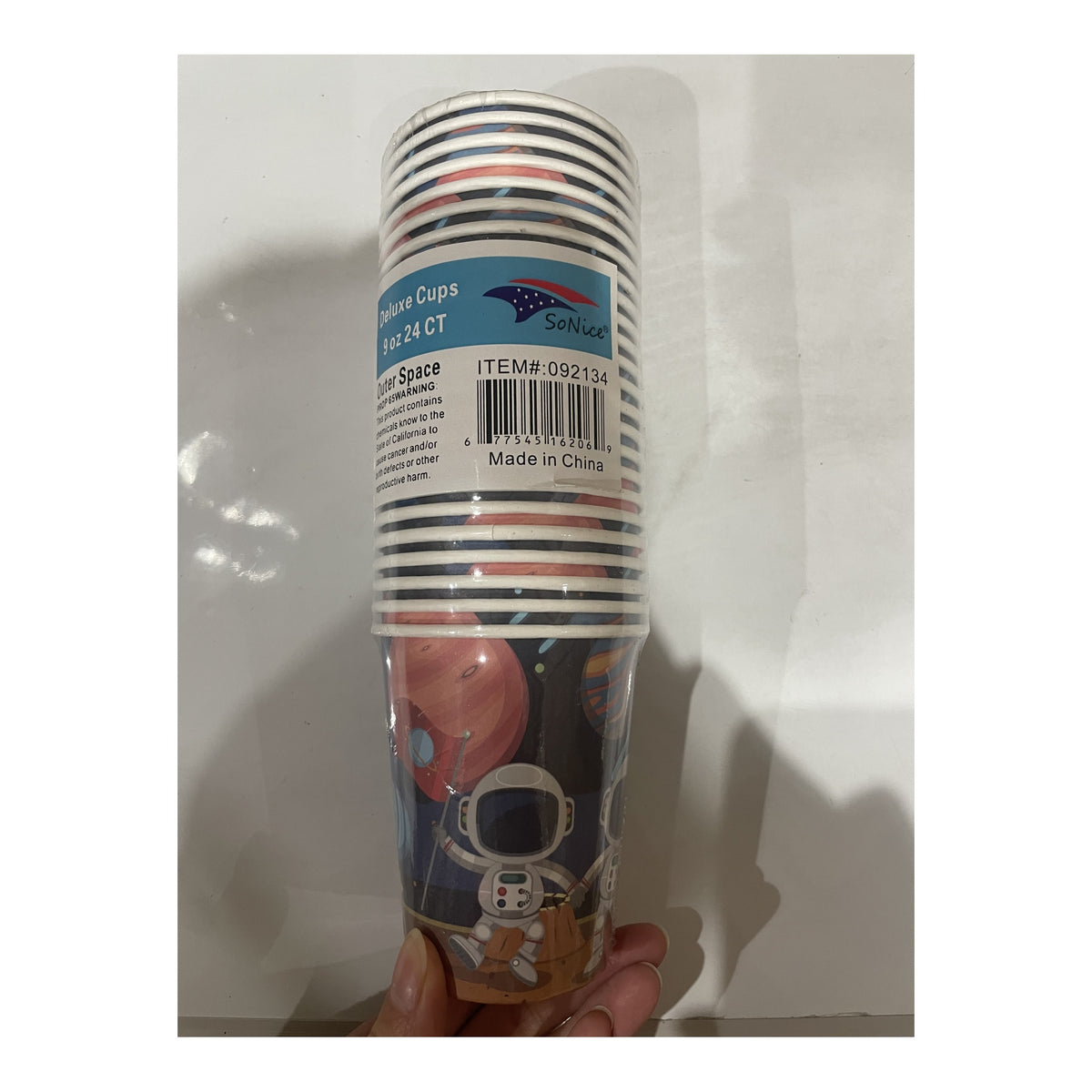 9Oz Paper Cup 24 ct Outer Space 24Pk/Cs