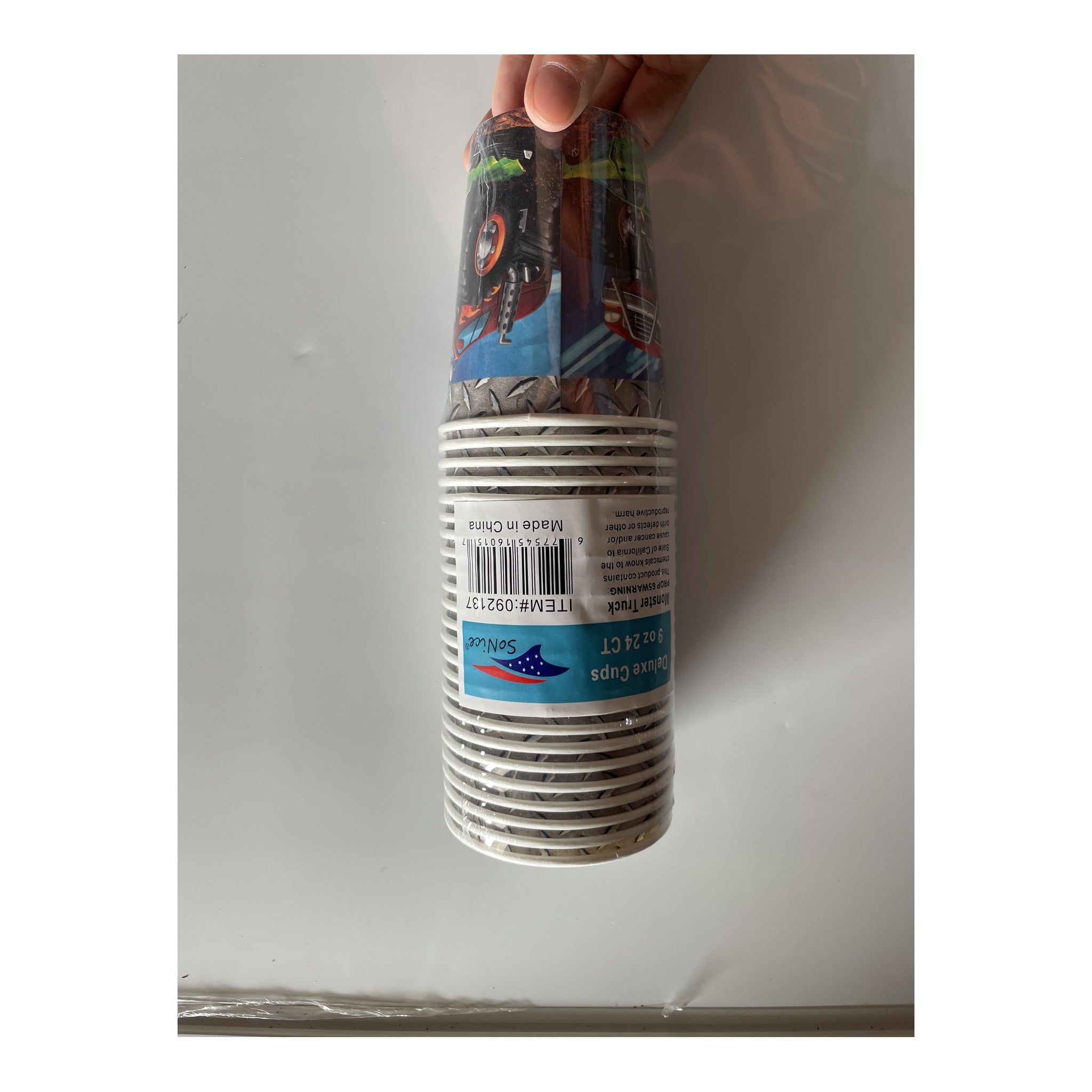 8Oz Cups 24 ct Monster Trck 24Pk/Cs