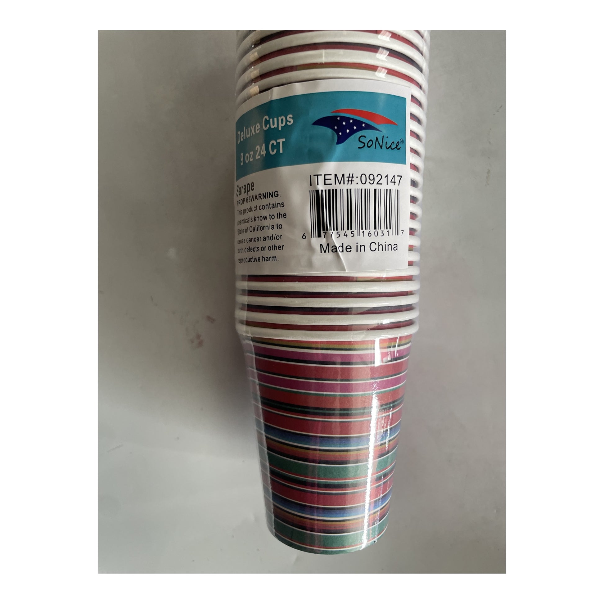 9Oz Cups Sarape 24 ct 24Pk/Cs