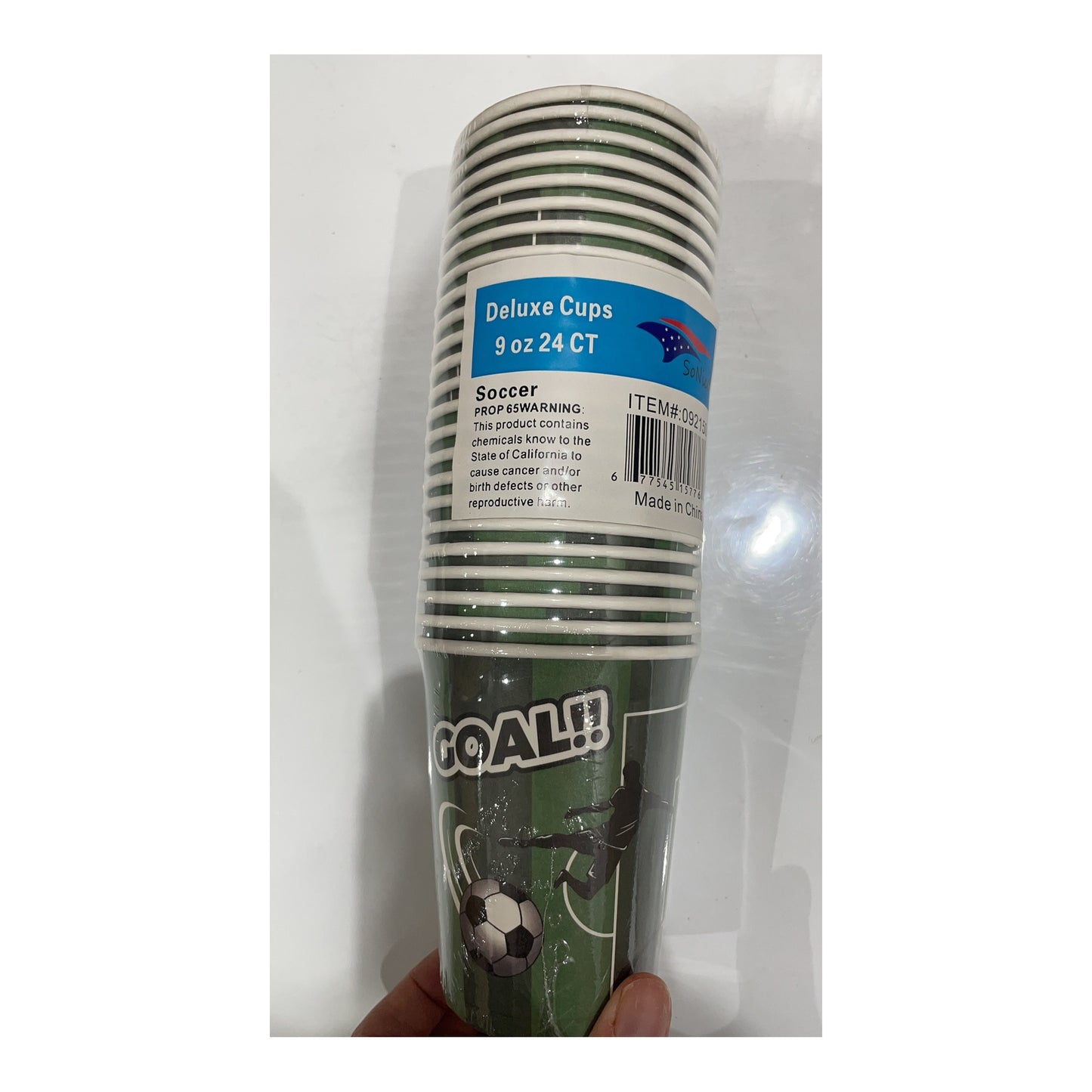 9Oz Paper Cup 24 ct Soccer 24Pk/Cs