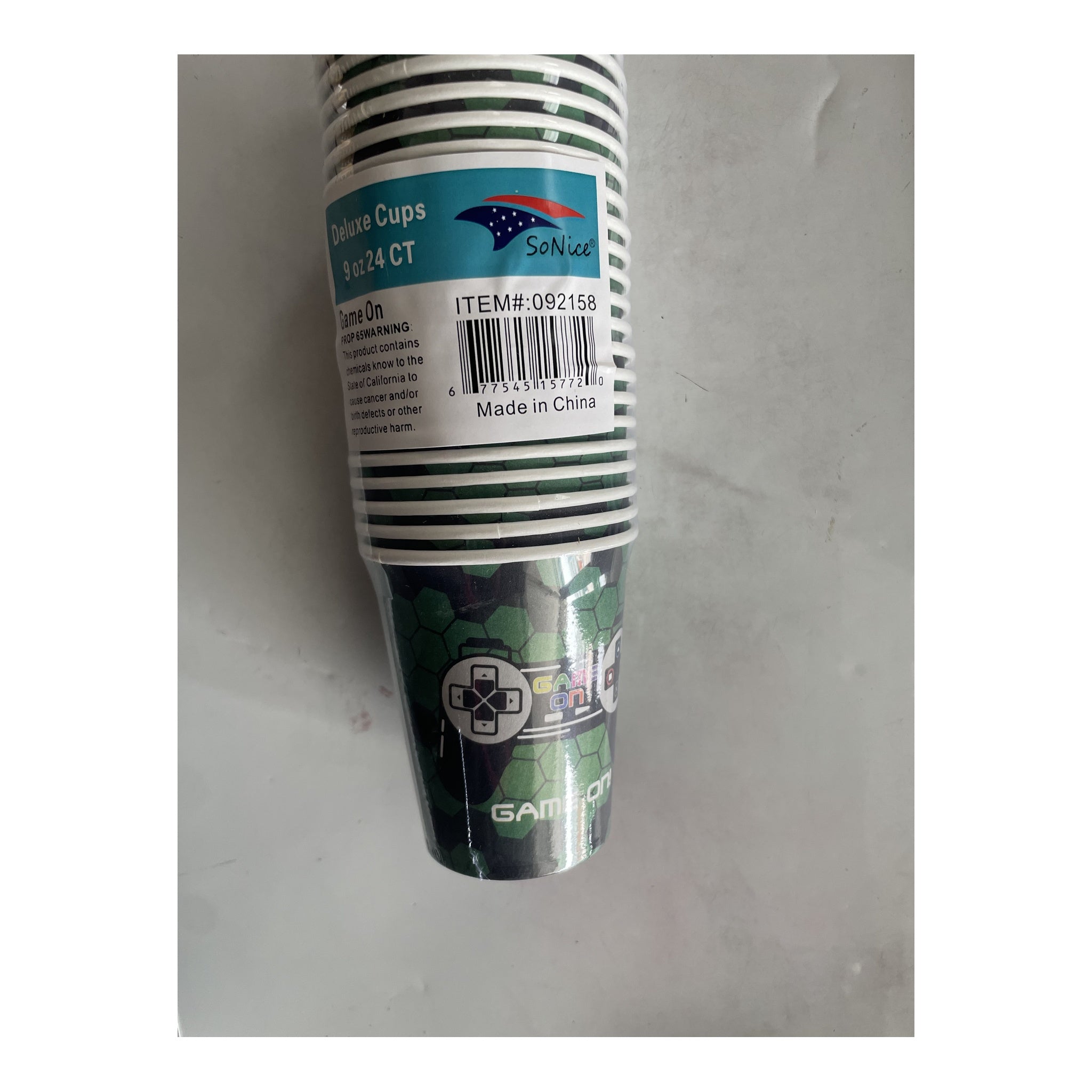 9Oz Paper Cup 24 ct Game 24Pk/Cs