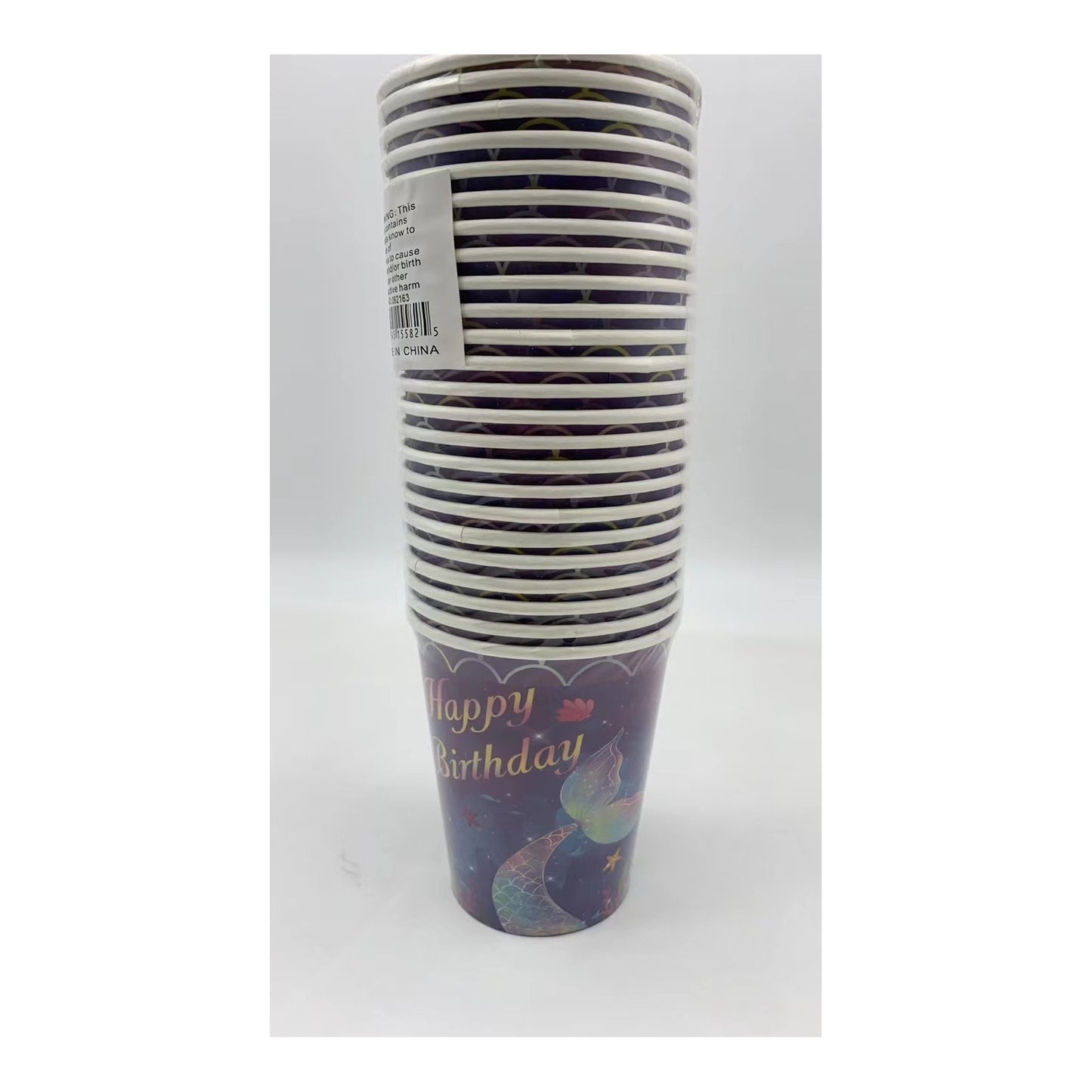 9Oz Paper Cup 24 ct Mermaid 24Pk/Cs