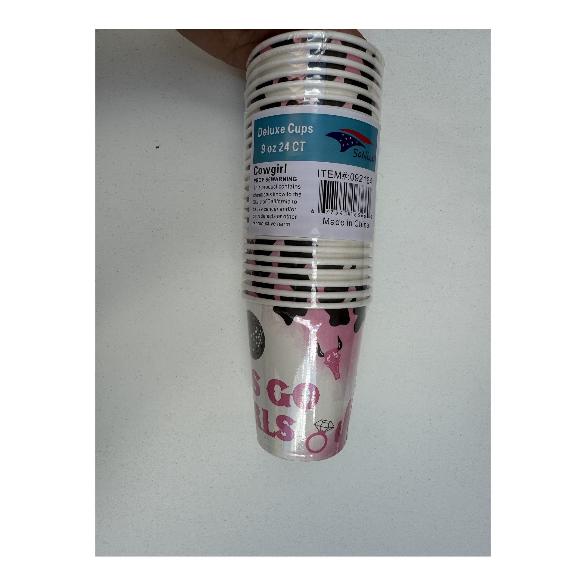 9Oz Paper Cup 24 ct Cowgirl 24Pk/Cs