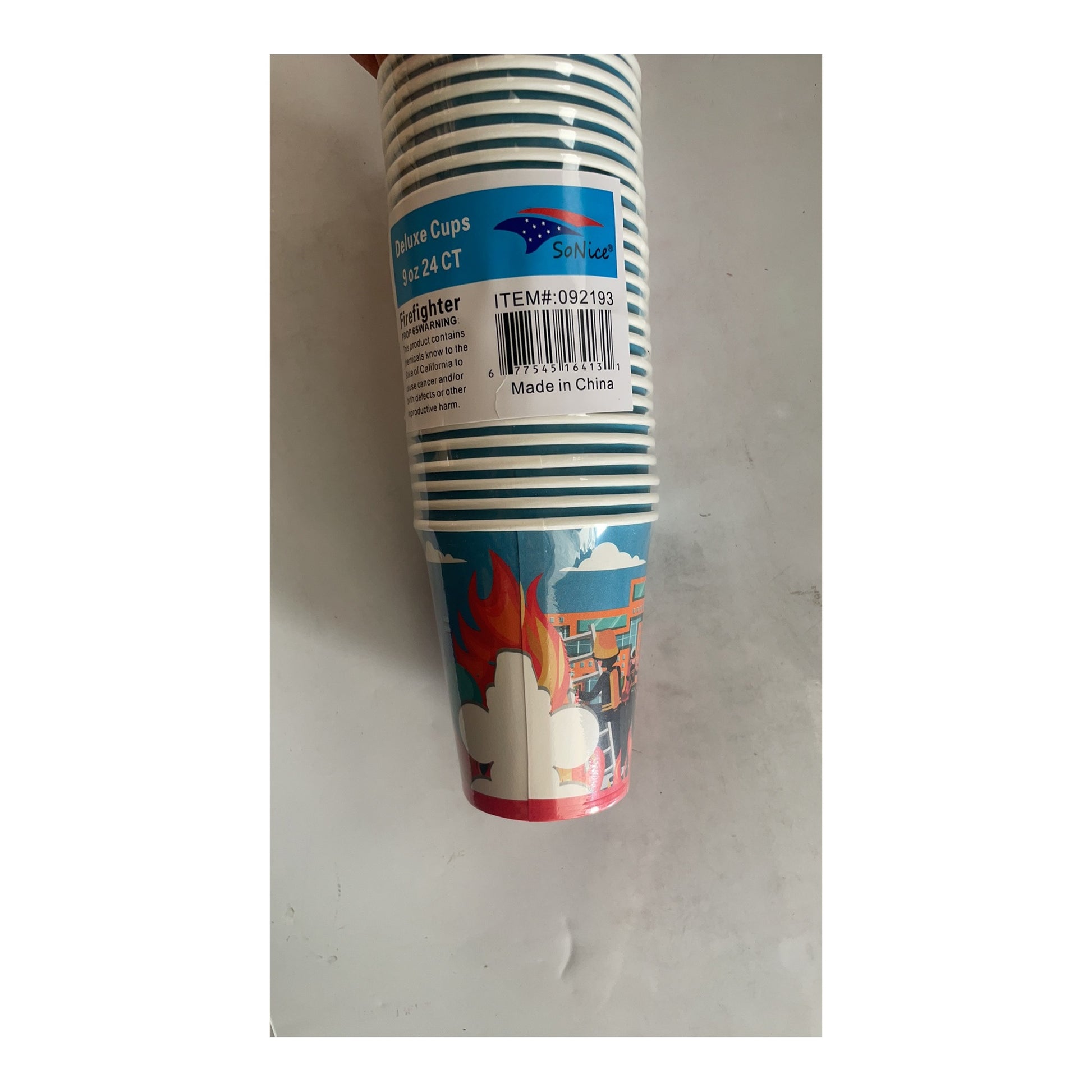 9Oz Paper Cup 24 ct Fire Fighter 24Pk/Cs