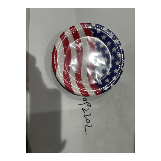7" Plates USA 24 ct 24Pk/Cs