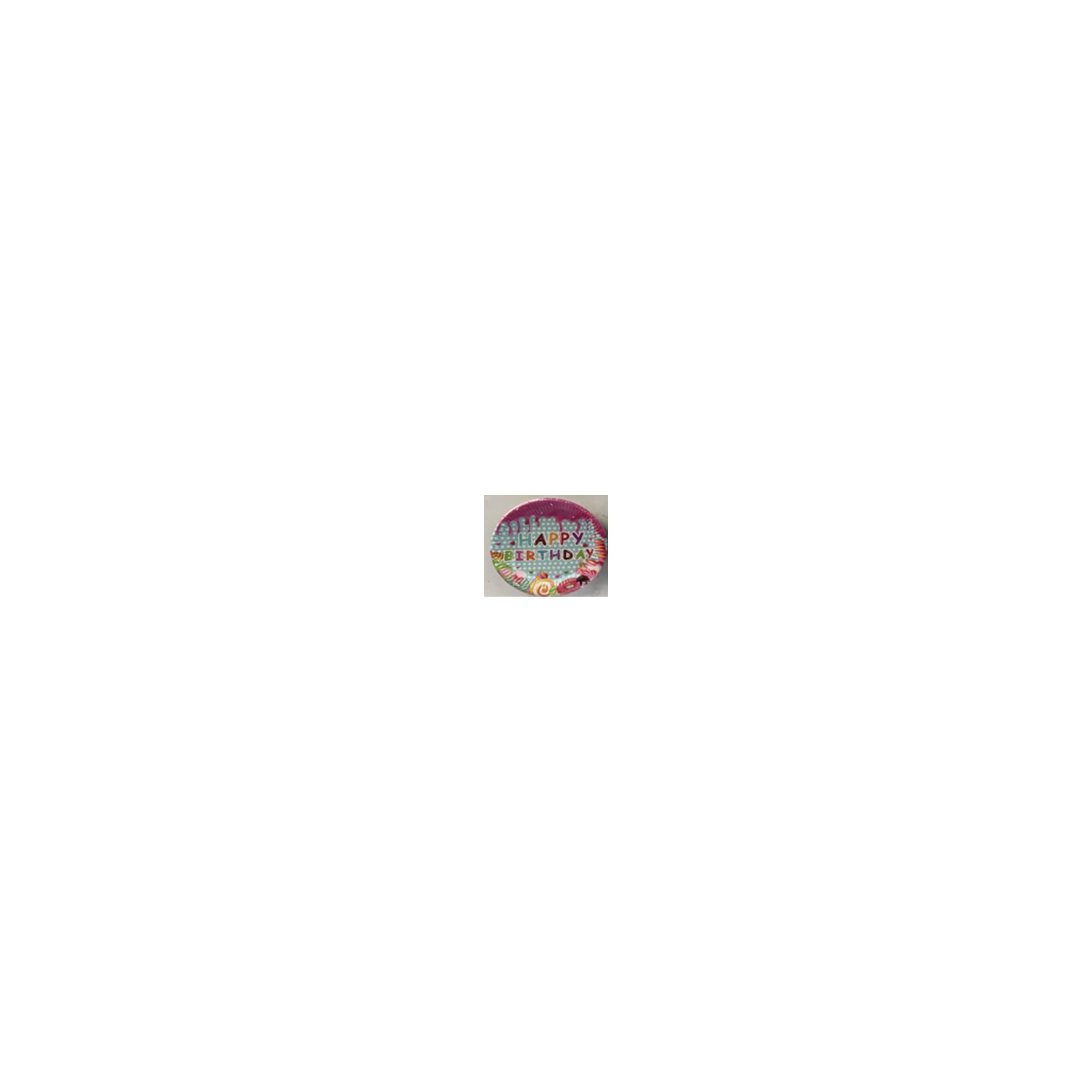 7" Plates Candyland 24 ct 24Pk/Cs