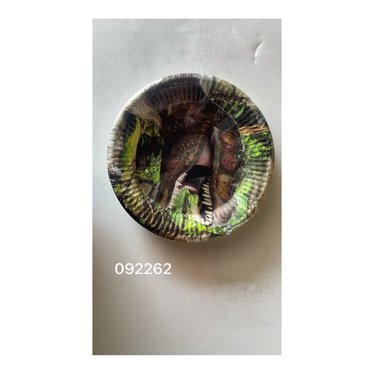 7"Paper Plate 24 ct Dino 24Pk/Cs
