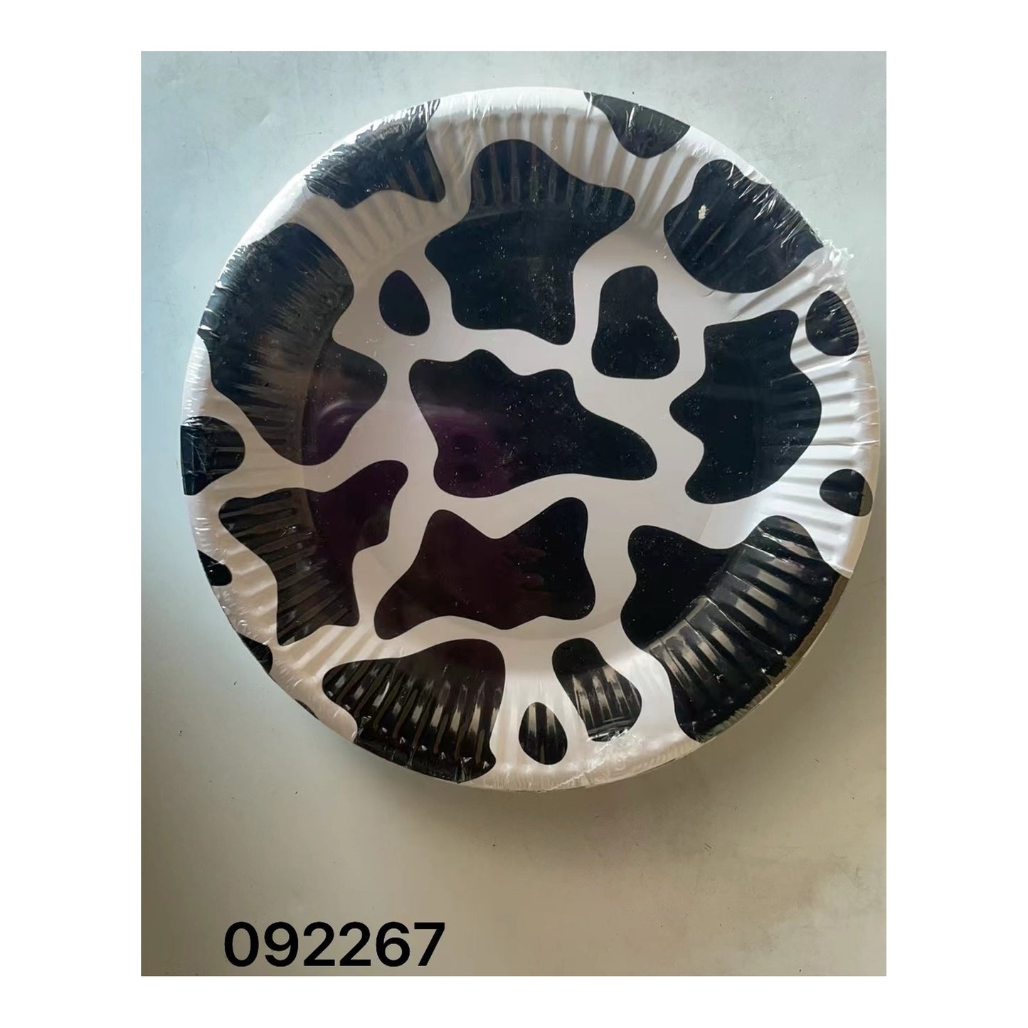 7"Paper Plate 24 ct Cow 24Pk/Cs