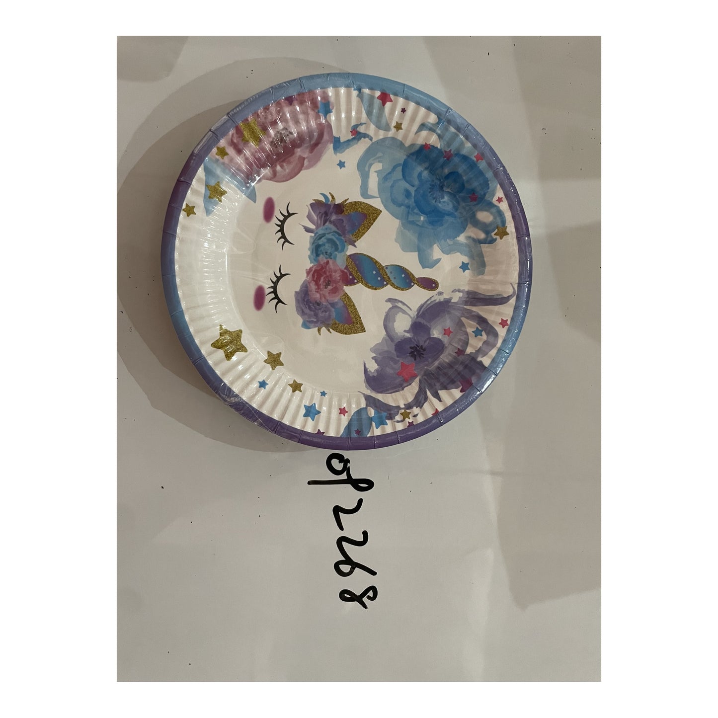 7"Paper Plate 24 ct Unicorn 24Pk/Cs