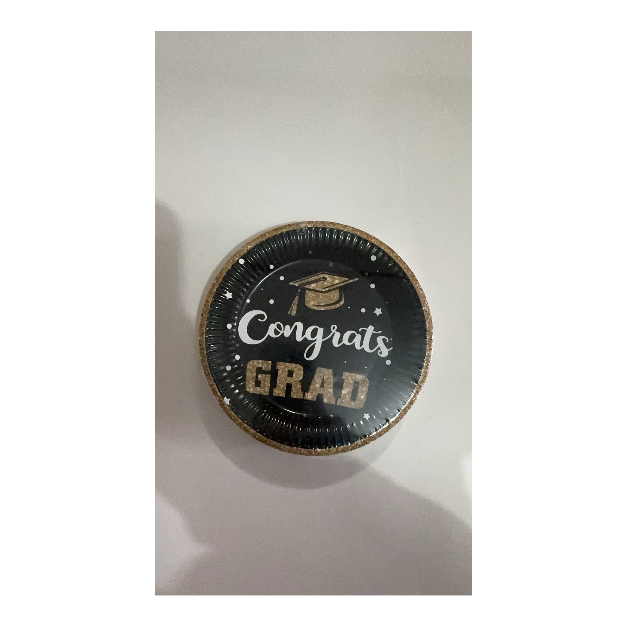7" Plates Congrats Grad 24 ct 24Pk/Cs
