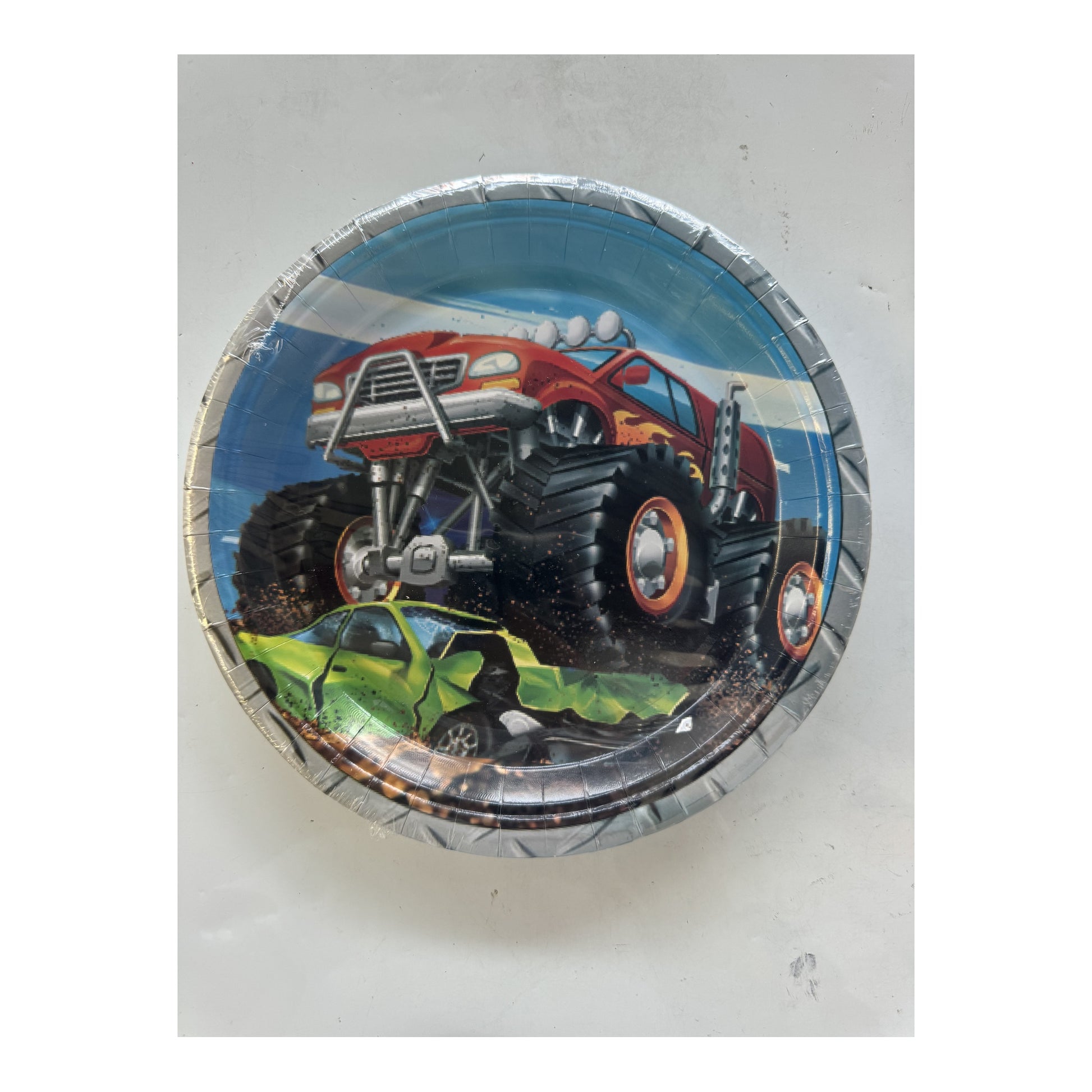 9" Plts 24 ct Monster Trck 24Pk/Cs