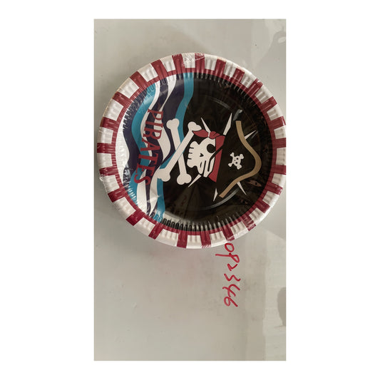 9" Plts 24 ct Pirate 24Pk/Cs