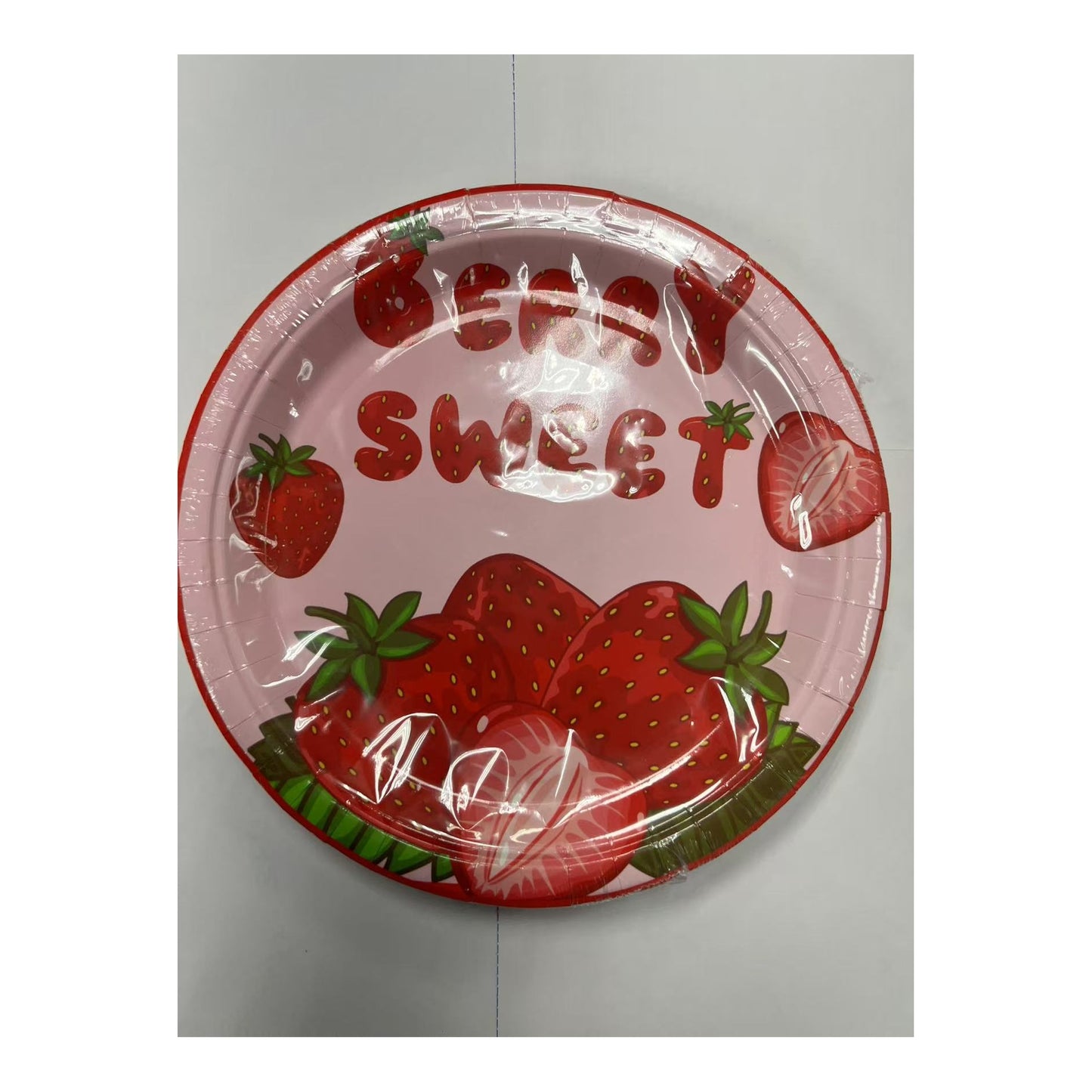 9" Plts 24 ct Strawberry 24Pk/Cs