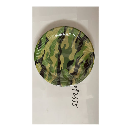 9" Plts 24 ct Army 24Pk/Cs