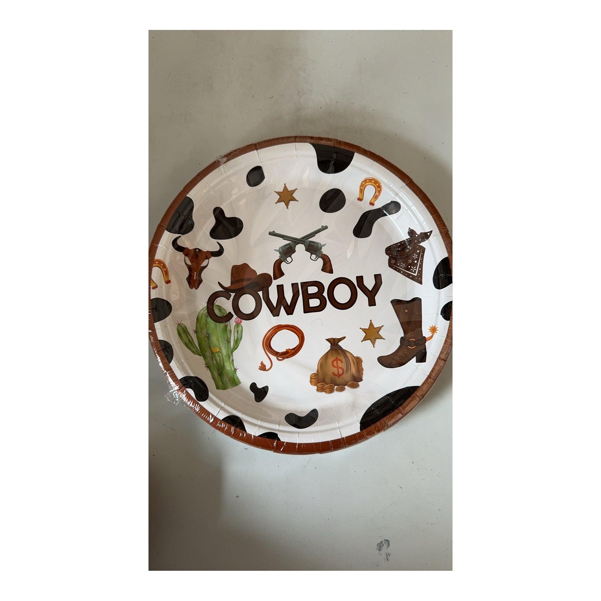 9" Plts 24 ct Cowboy 24Pk/Cs
