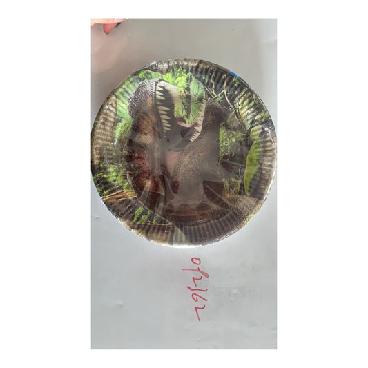 9" Plts 24 ct Dinosaur 24Pk/Cs