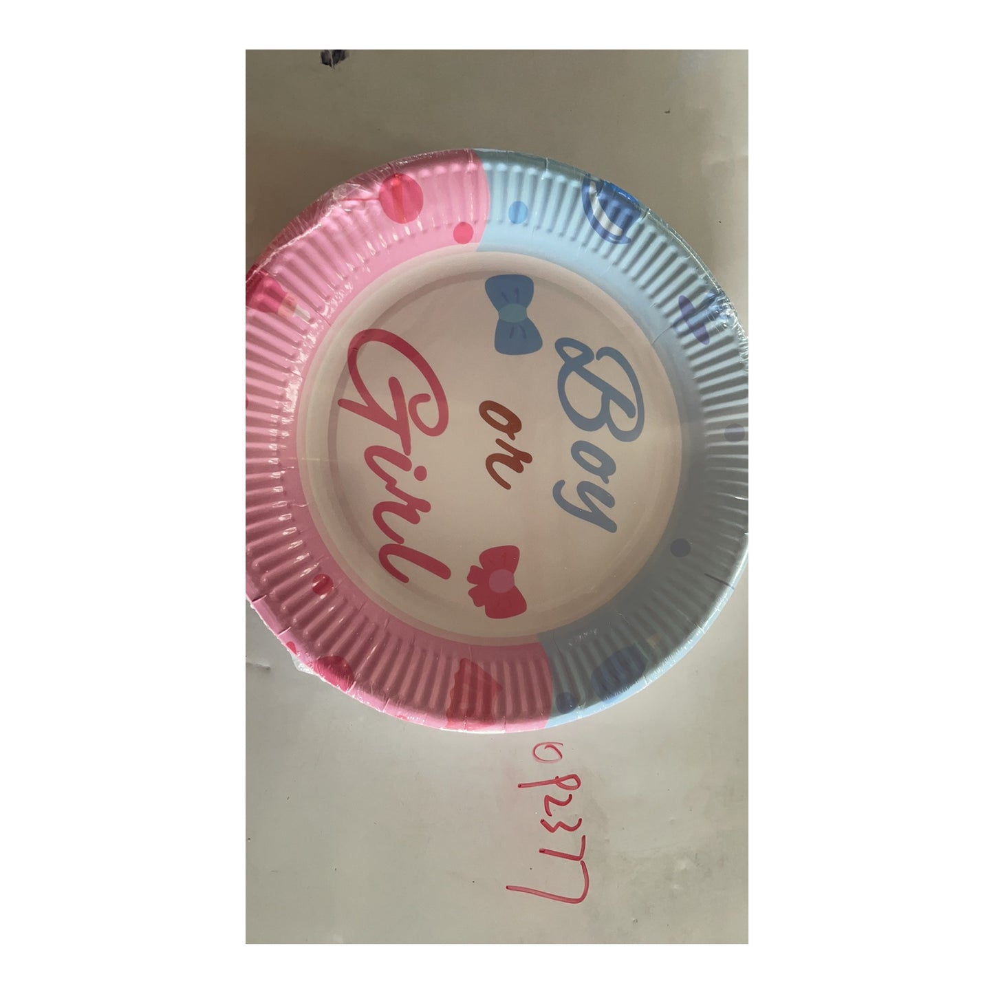9" Plts Gender Reveal 24 ct 24Pk/Cs