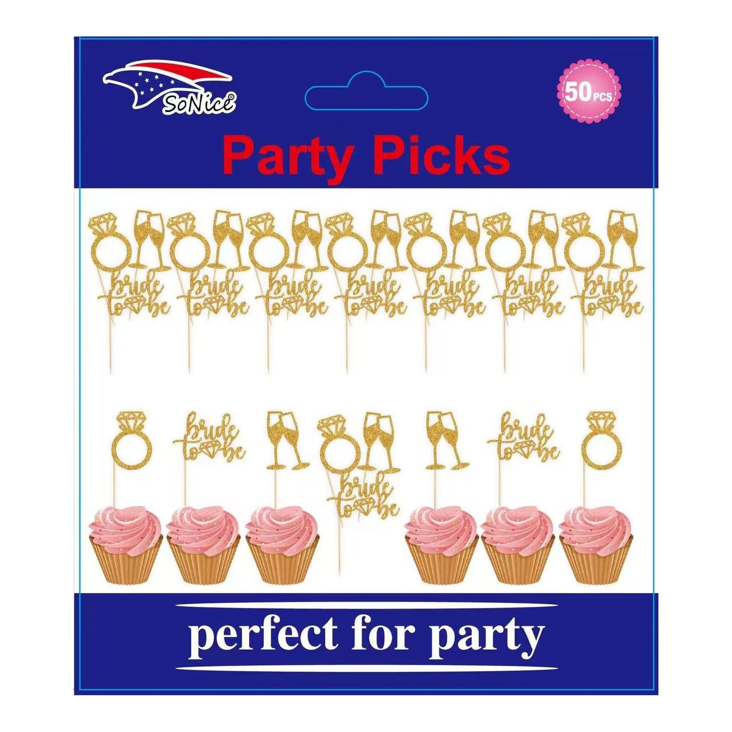 Party Picks 50 ct Glitter Bride To Be