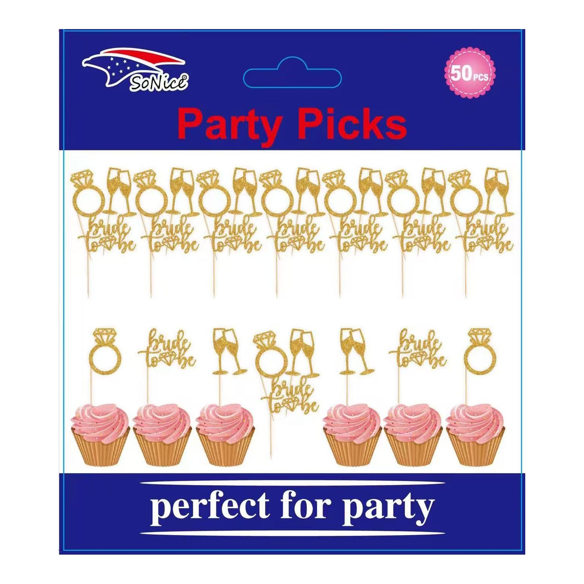 Party Picks 50 ct Glitter Bride To Be